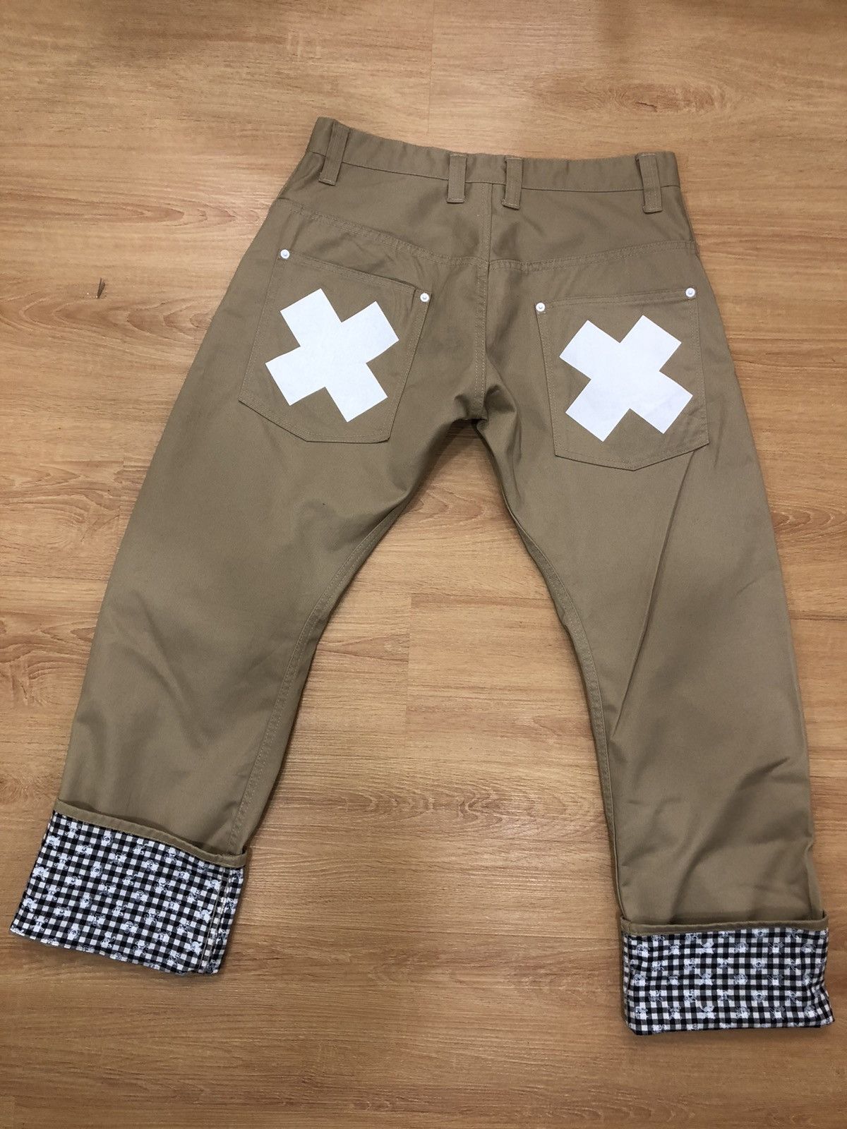 Japanese Brand One Piece X X Khaki Pants Size US 33 - 3 Thumbnail