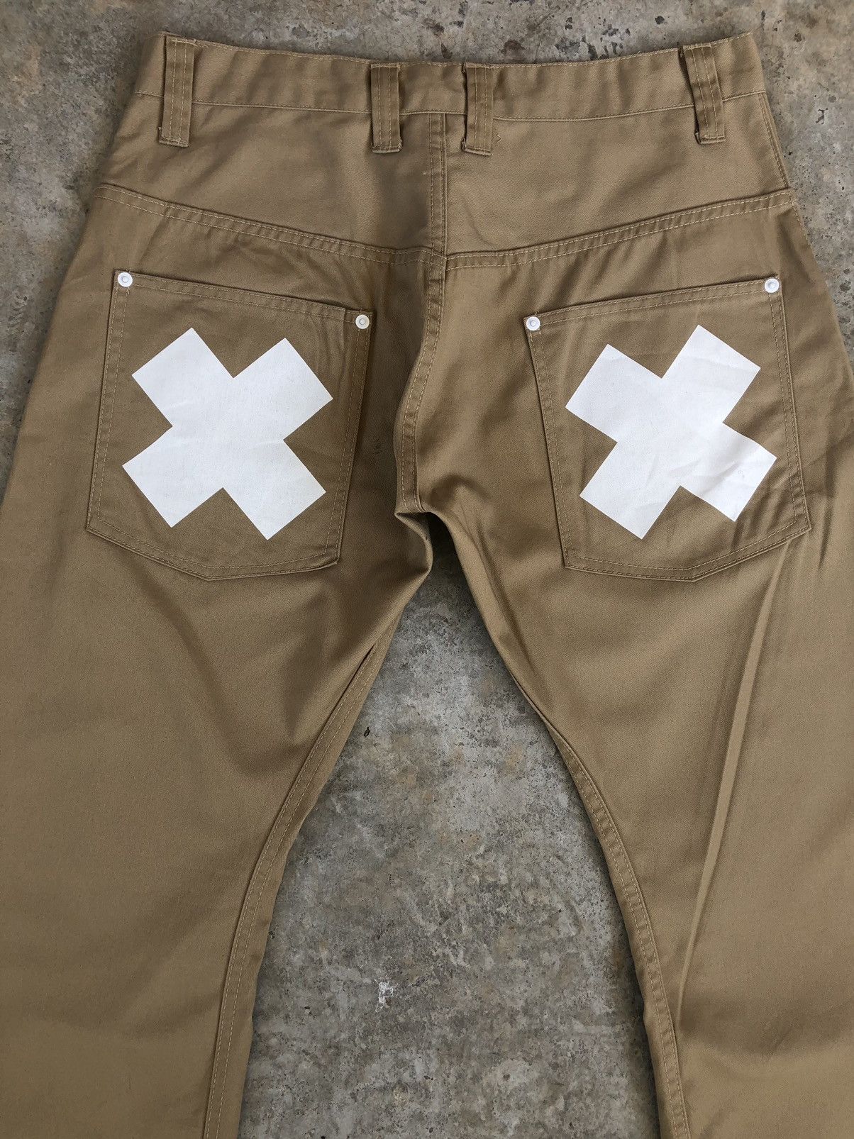 Japanese Brand One Piece X X Khaki Pants Size US 33 - 8 Thumbnail