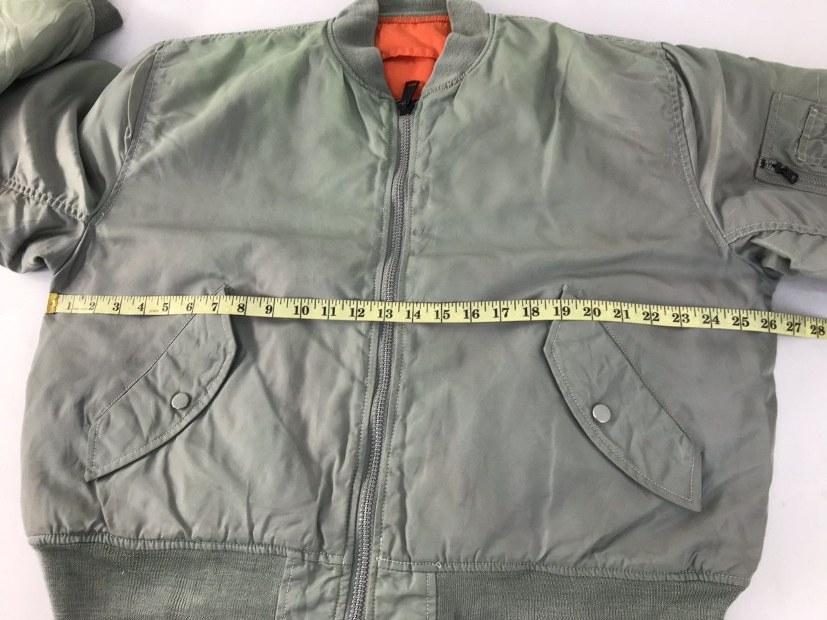 Vintage MA-1 Flight Military Bomber Jacket Flyer Intermediate K2285j Size US L / EU 52-54 / 3 - 7 Thumbnail