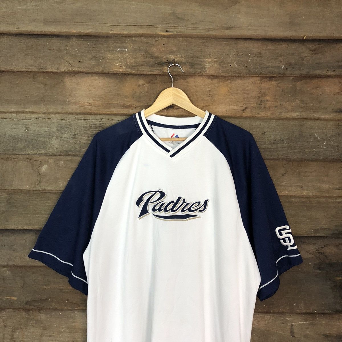 MLB × Majestic Majestic Padres MLB White Jersey #3136 Size US XXL / EU 58 / 5 - 2 Thumbnail