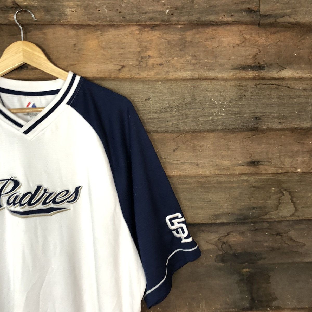 MLB × Majestic Majestic Padres MLB White Jersey #3136 Size US XXL / EU 58 / 5 - 5 Thumbnail