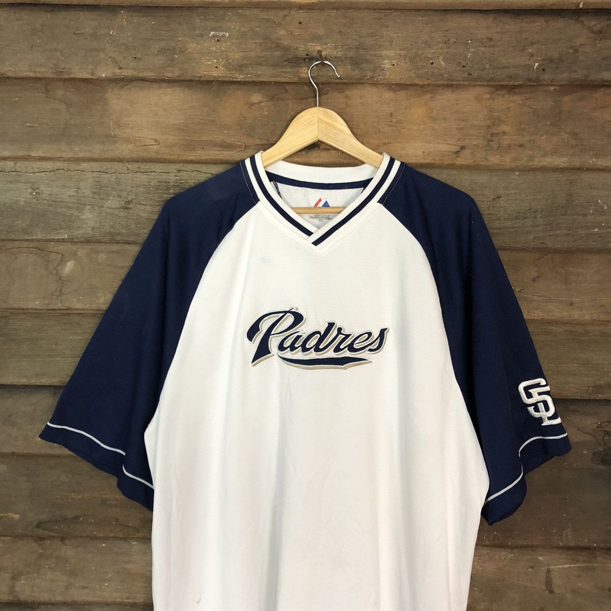 MLB × Majestic Majestic Padres MLB White Jersey #3136 Size US XXL / EU 58 / 5 - 9 Thumbnail