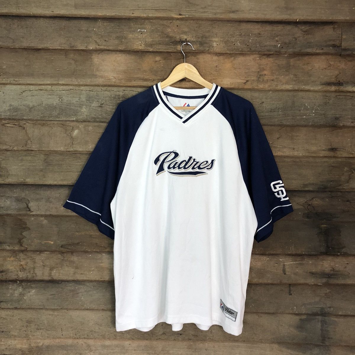 MLB × Majestic Majestic Padres MLB White Jersey #3136 Size US XXL / EU 58 / 5 - 1 Thumbnail