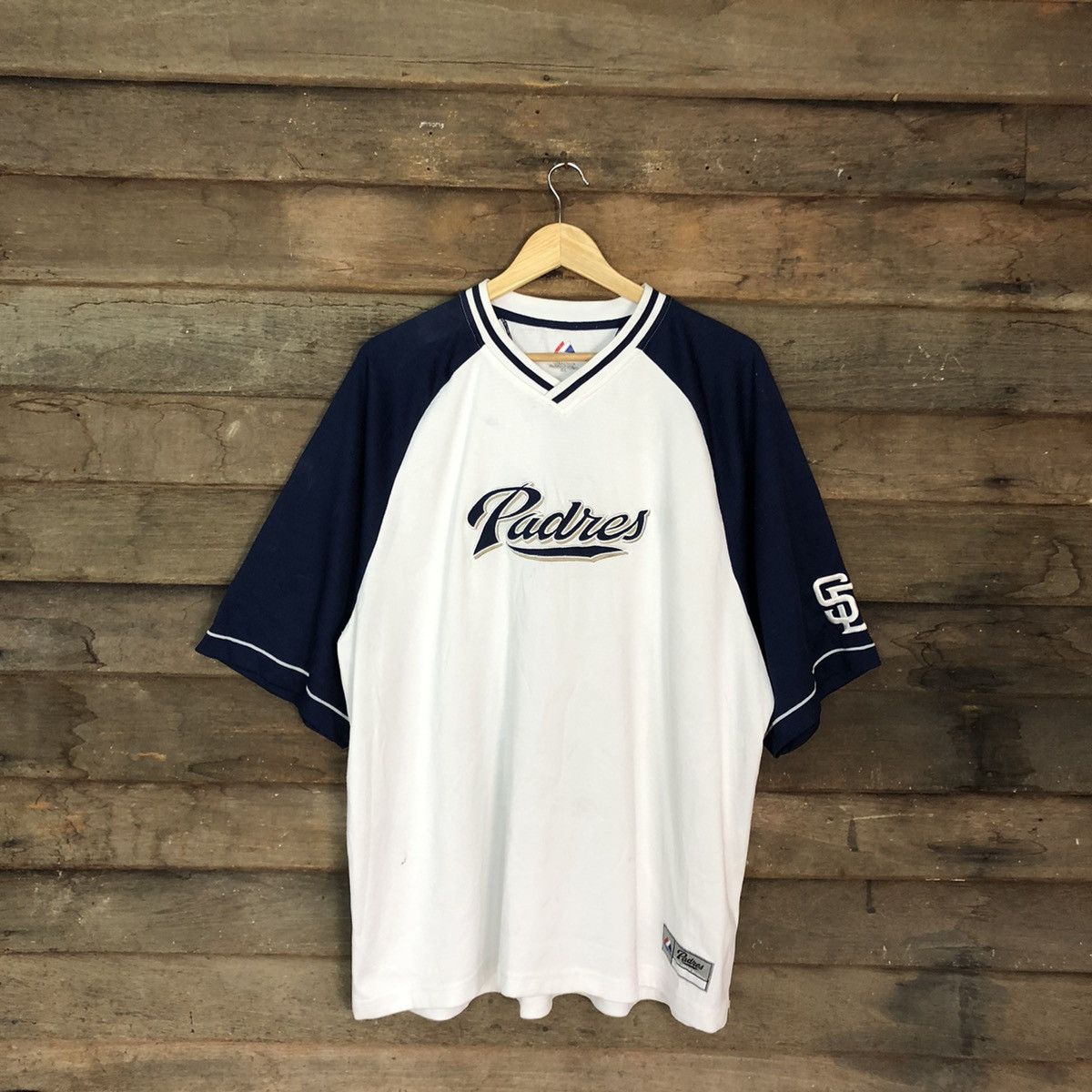 MLB × Majestic Majestic Padres MLB White Jersey #3136 Size US XXL / EU 58 / 5 - 3 Thumbnail