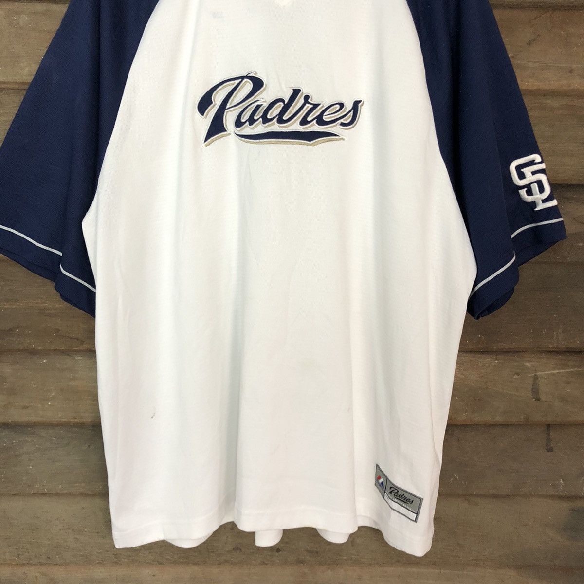 MLB × Majestic Majestic Padres MLB White Jersey #3136 Size US XXL / EU 58 / 5 - 8 Thumbnail
