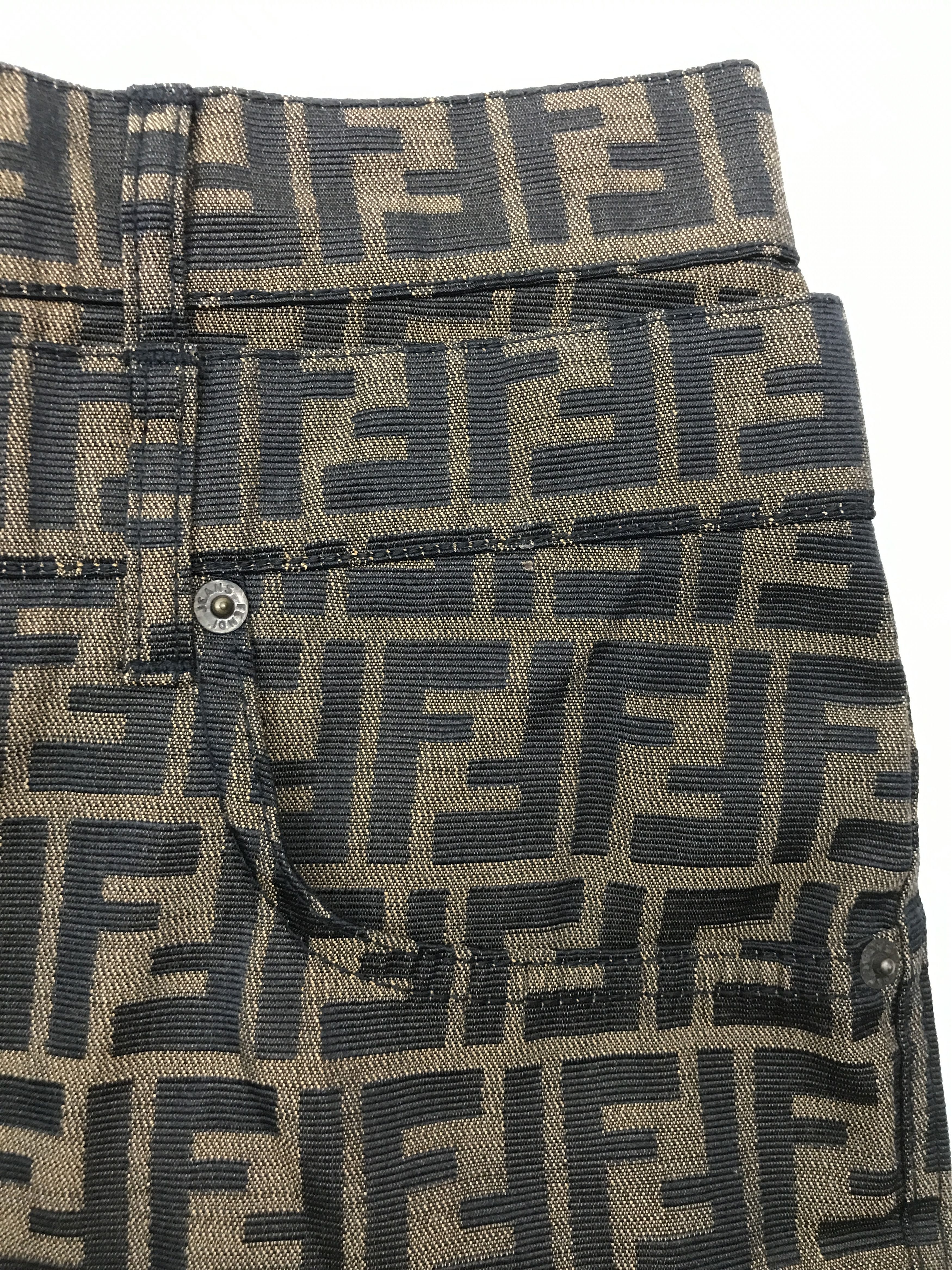 Fendi Vintage Fendi Jeans FF Monogram Size US 29 - 21 Thumbnail