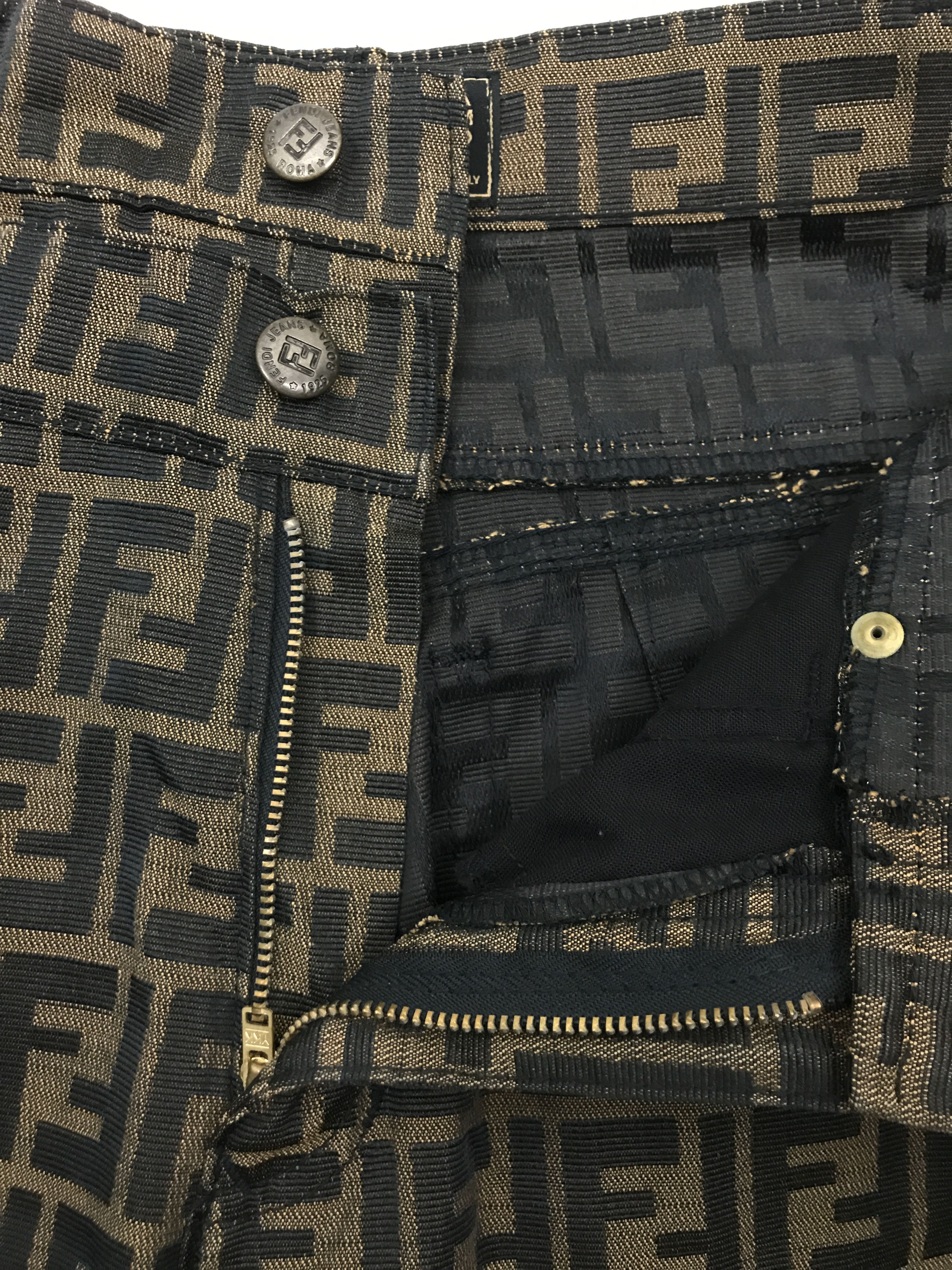 Fendi Vintage Fendi Jeans FF Monogram Size US 29 - 17 Thumbnail