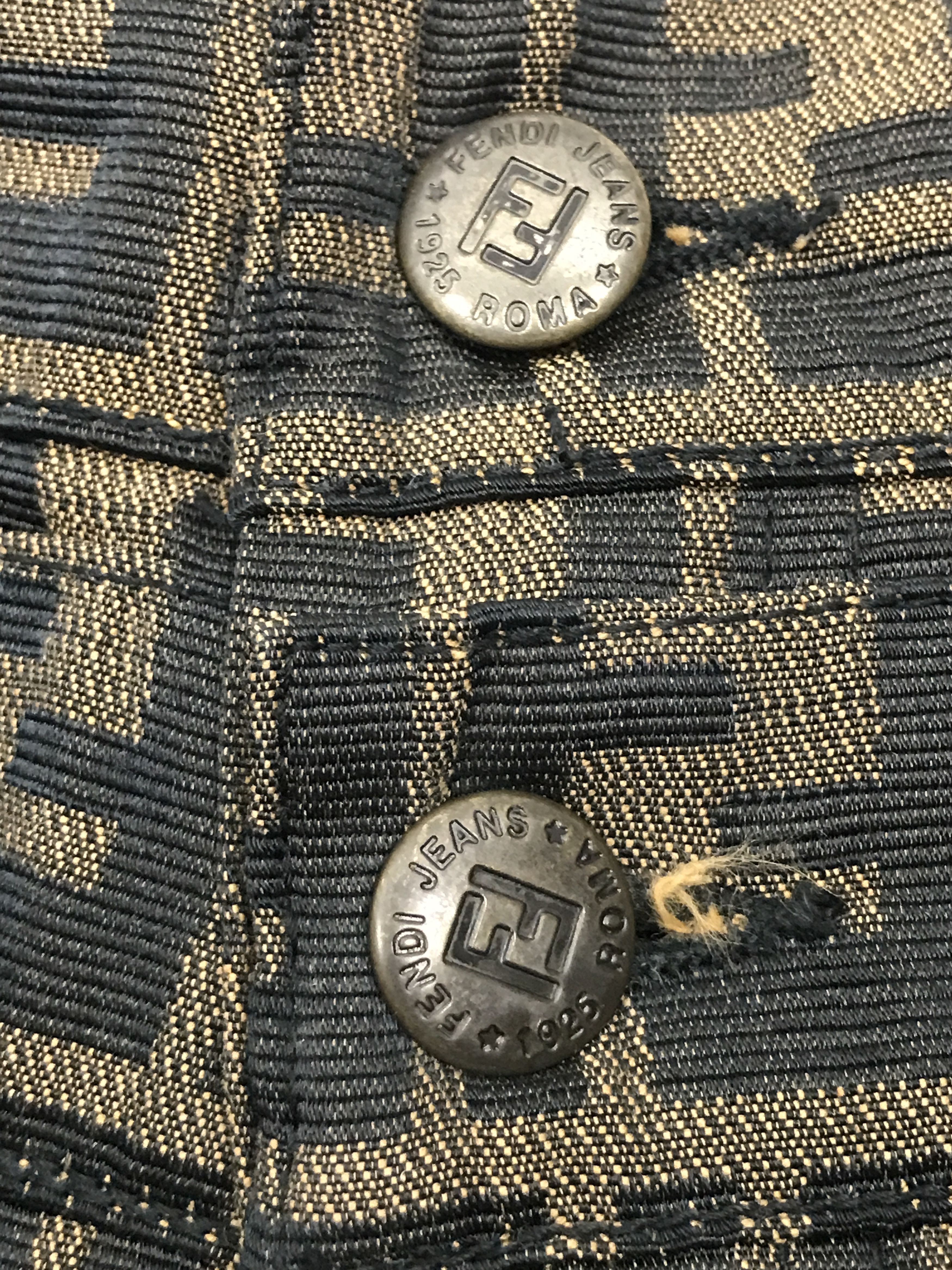 Fendi Vintage Fendi Jeans FF Monogram Size US 29 - 9 Thumbnail