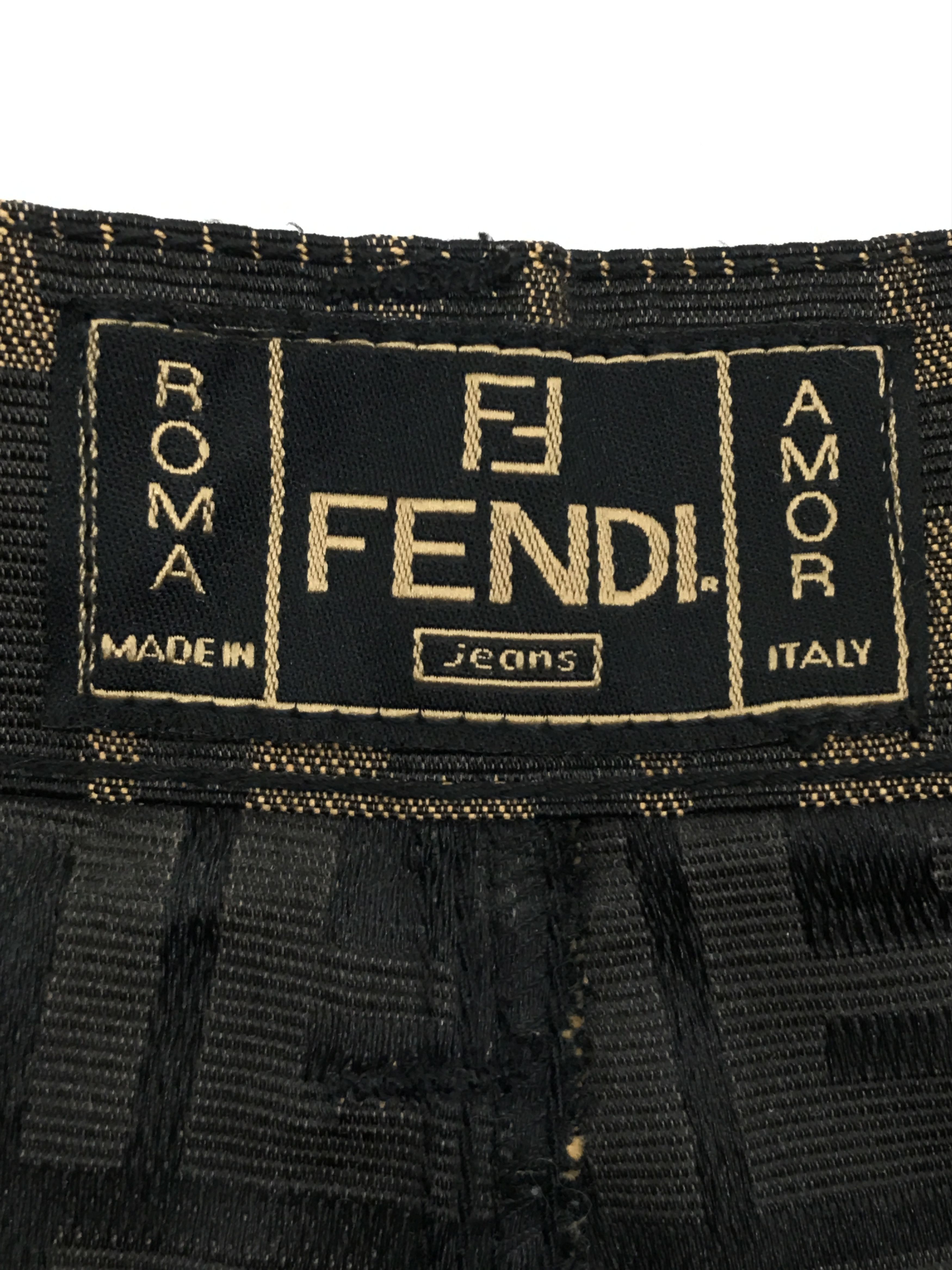Fendi Vintage Fendi Jeans FF Monogram Size US 29 - 5 Thumbnail