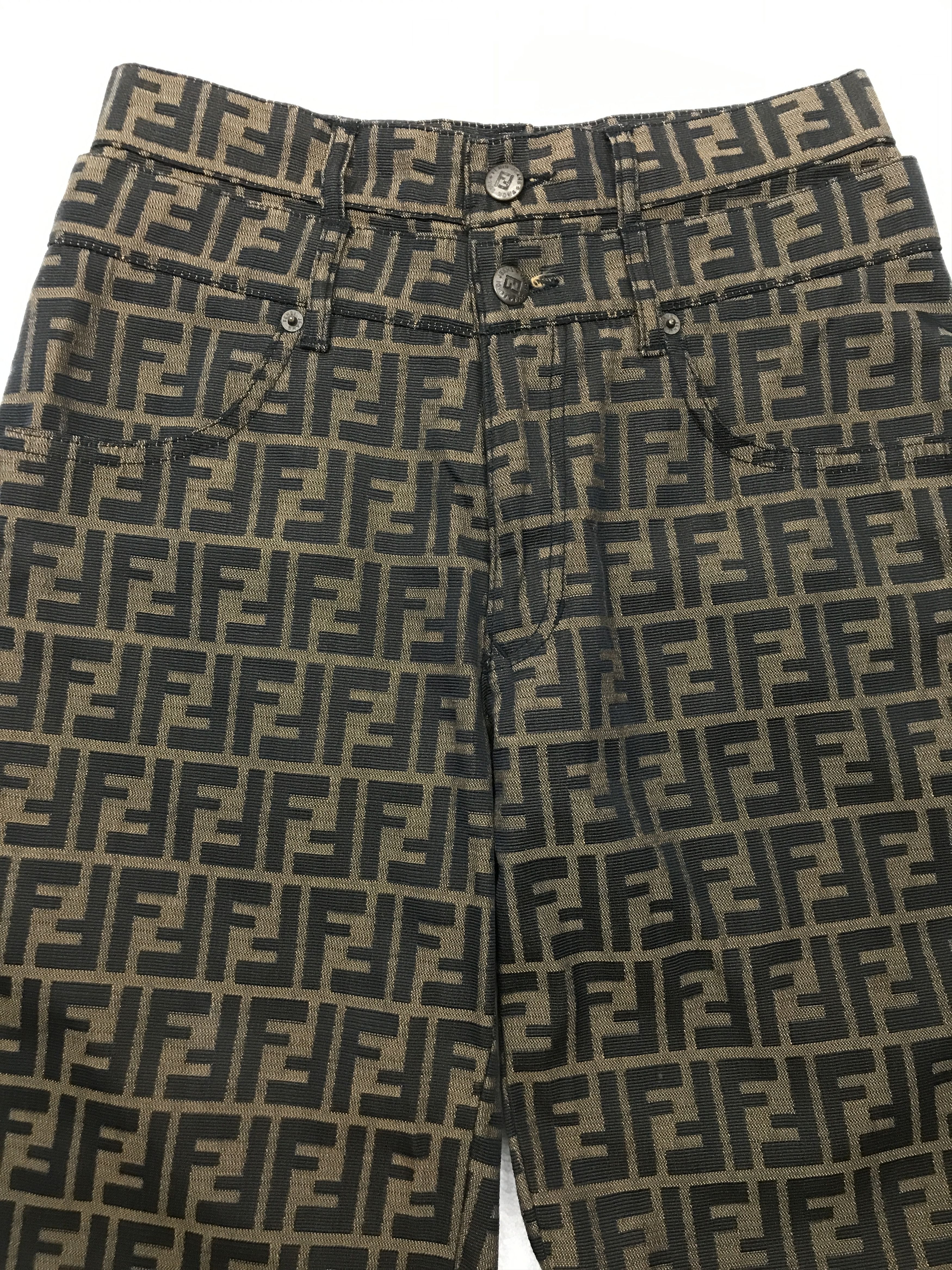 Fendi Vintage Fendi Jeans FF Monogram Size US 29 - 11 Thumbnail