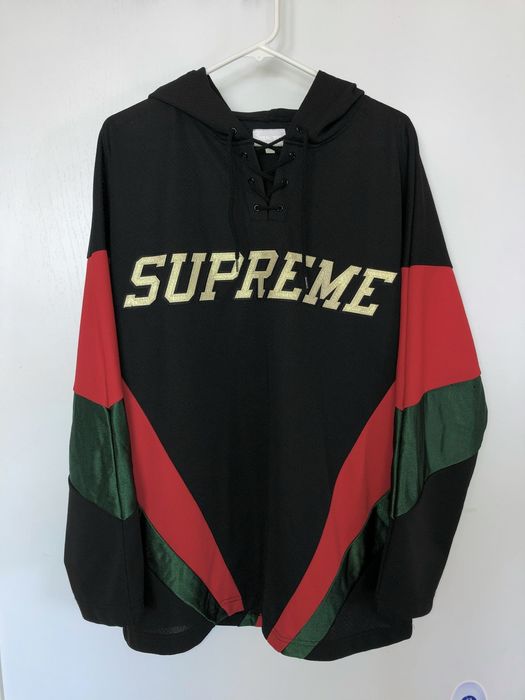 Supreme Supreme Hockey Jersey “Gucci Colorway“ Black/Red/Green