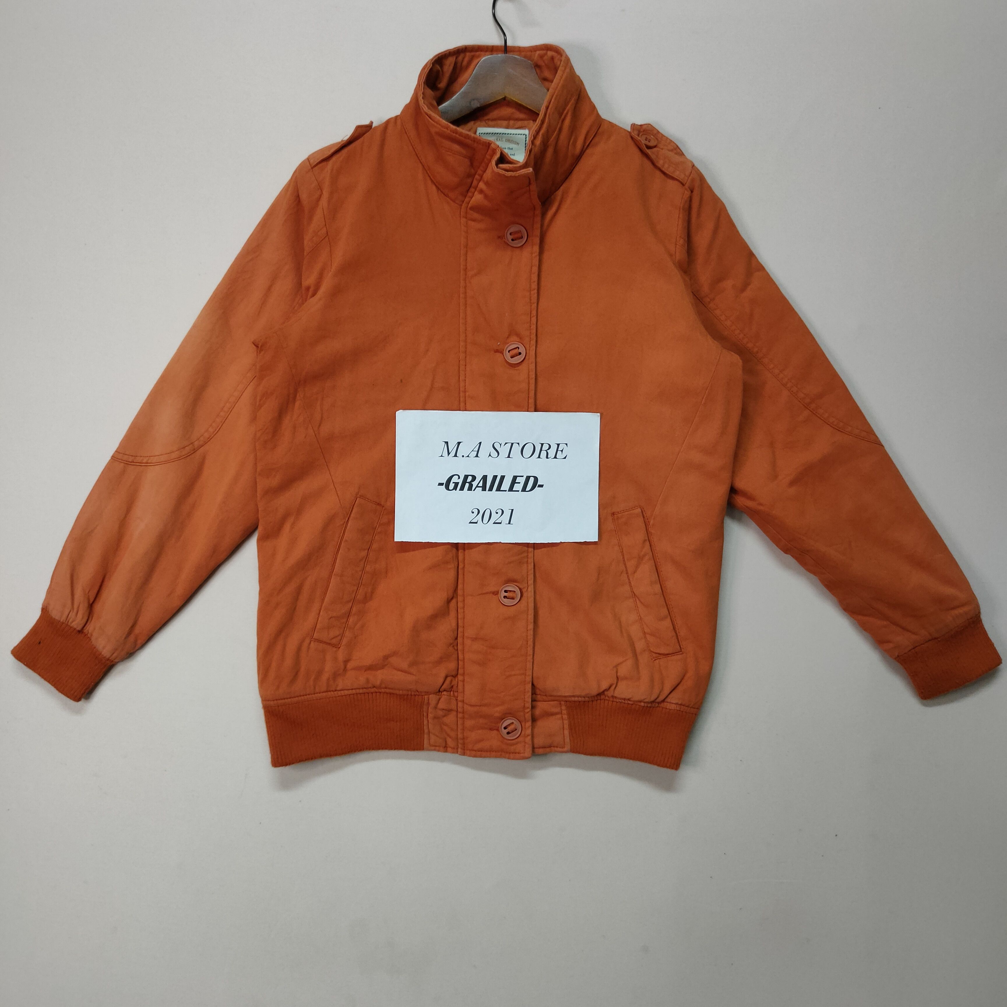 VINTAGE WORD TROLE ZIPPER & BUTTON UPS JACKET