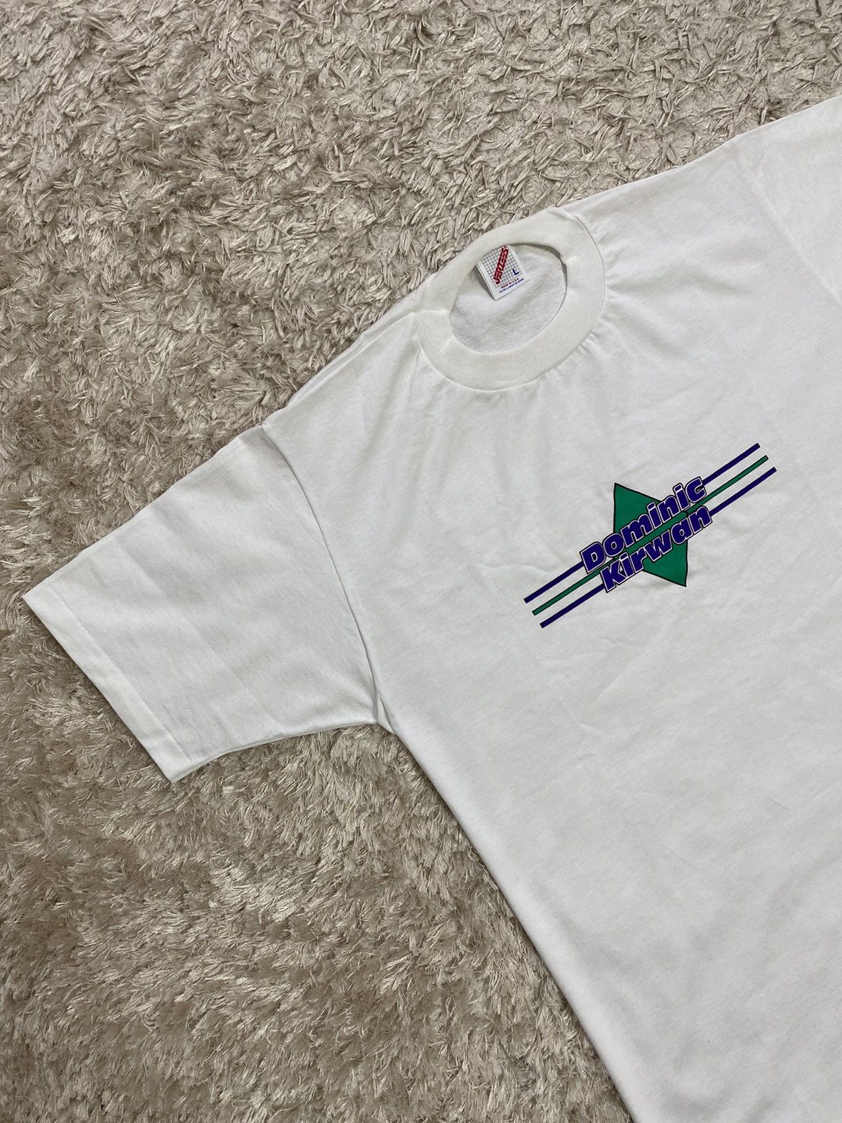 Vintage RARE Vintage 90s t-shirt Dominic Kirwan musician y2k hype Size US L / EU 52-54 / 3 - 2 Thumbnail