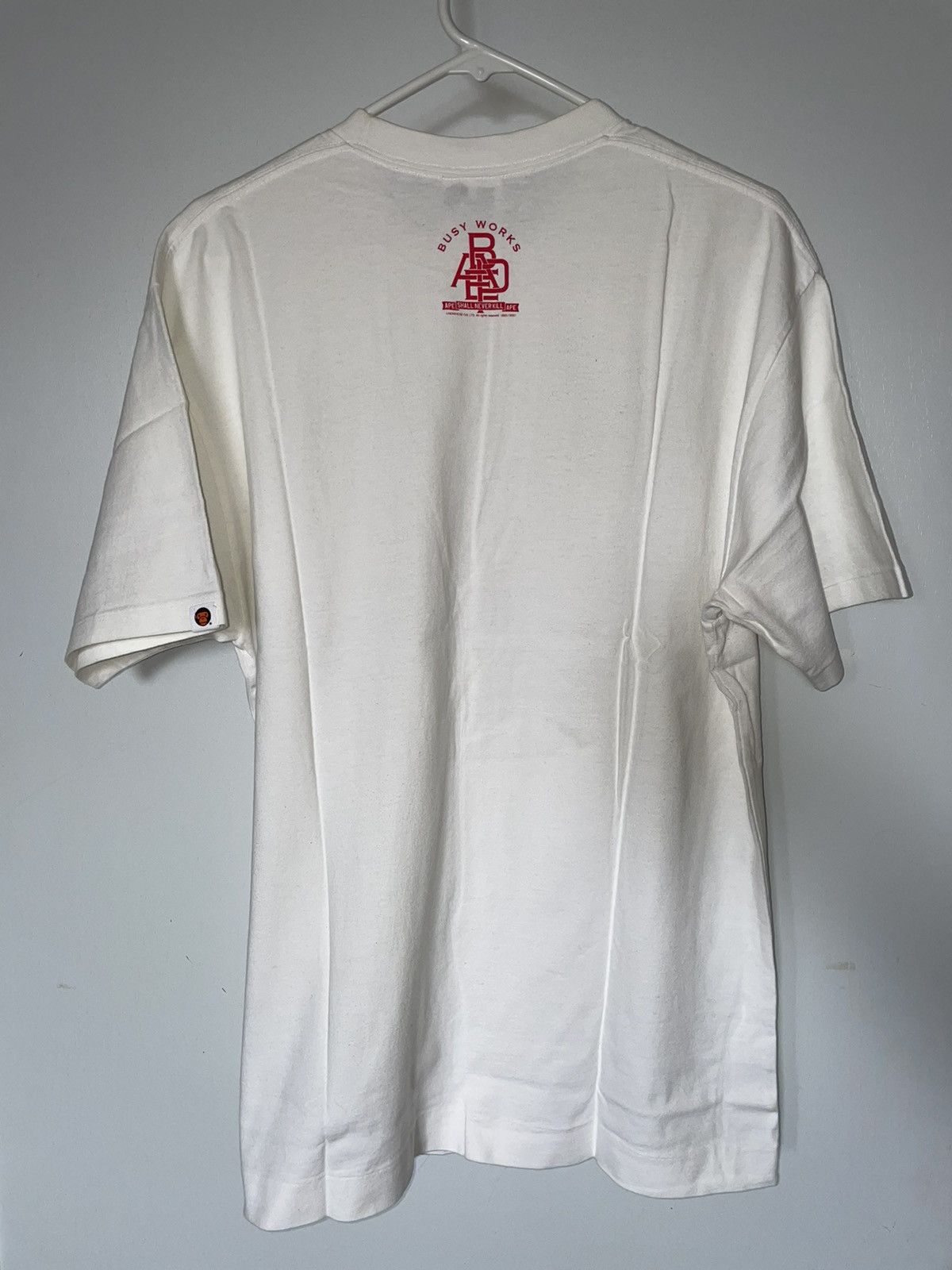 Bape × Swarovski Bape Baby Milo Swarovski Stone T-Shirt White/ Red L Size US L / EU 52-54 / 3 - 7 Thumbnail