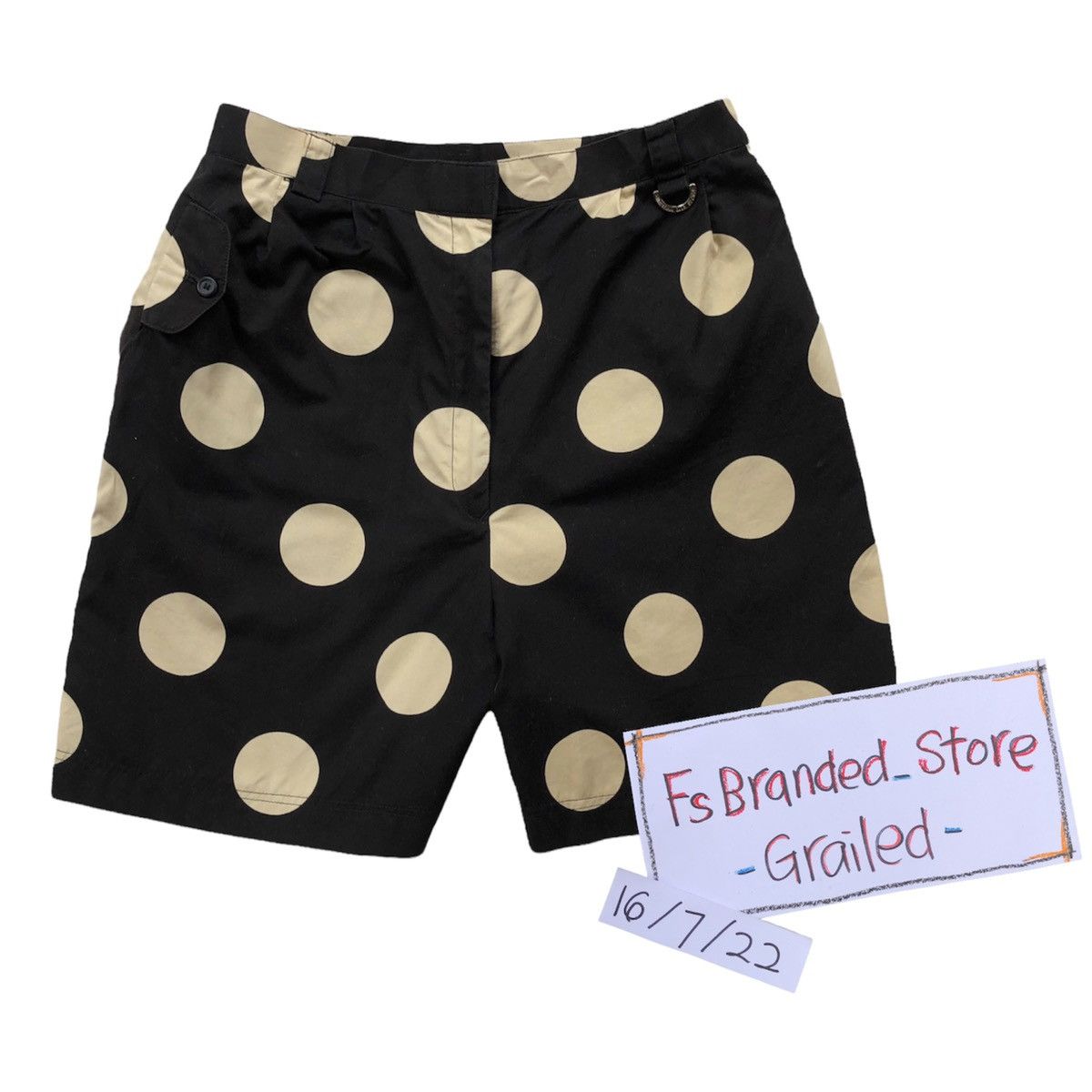 Christian Dior Monsieur Vtg Christian Dior Sport Polka Dot Mini Short Pant For Women Size 28" / US 6 / IT 42 - 2 Thumbnail