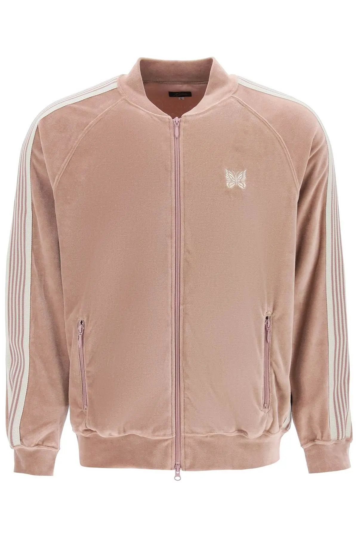 image of Needles Ss23 Chenille Track Jacket in Pink, Men's (Size Large)