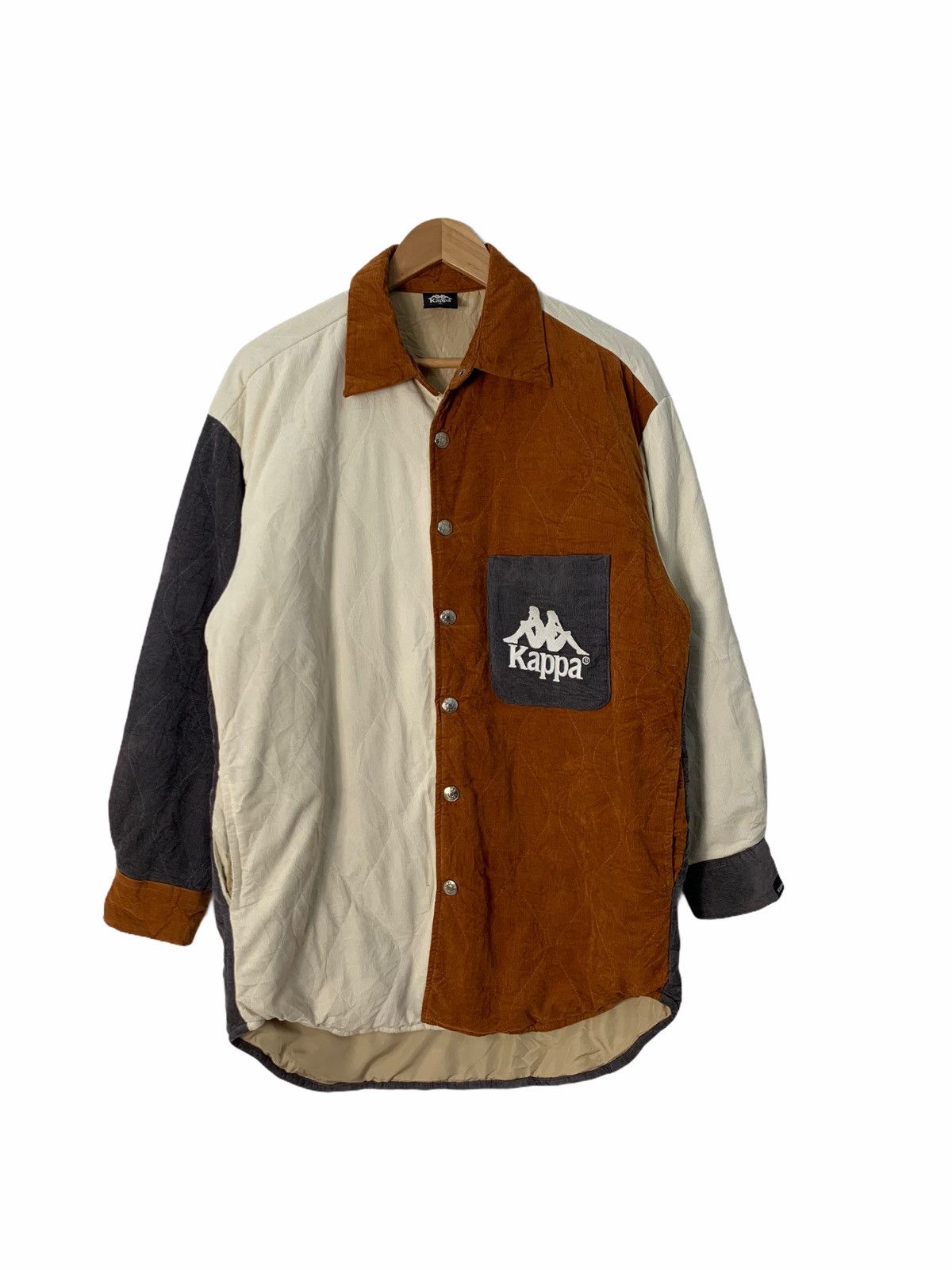 Kappa Rare Kappa Multicolor Block Corduroy Quilted Jacket Size US S / EU 44-46 / 1 - 1 Thumbnail