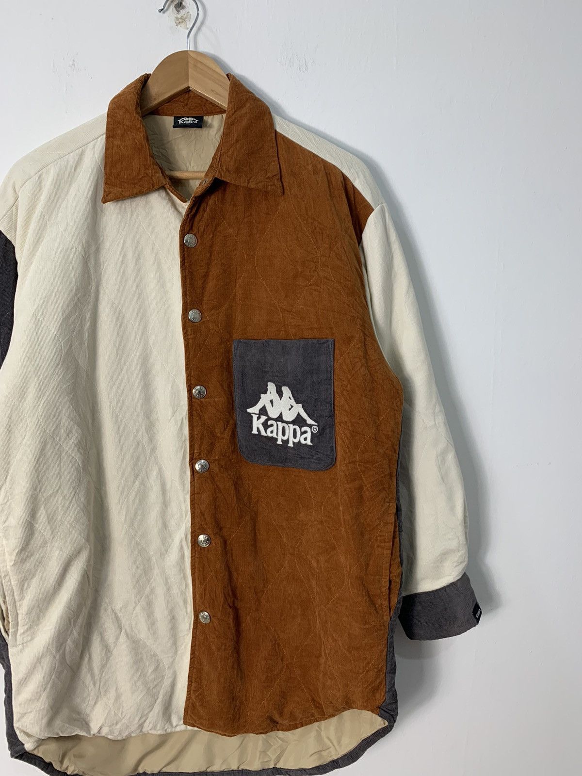 Kappa Rare Kappa Multicolor Block Corduroy Quilted Jacket Size US S / EU 44-46 / 1 - 2 Thumbnail