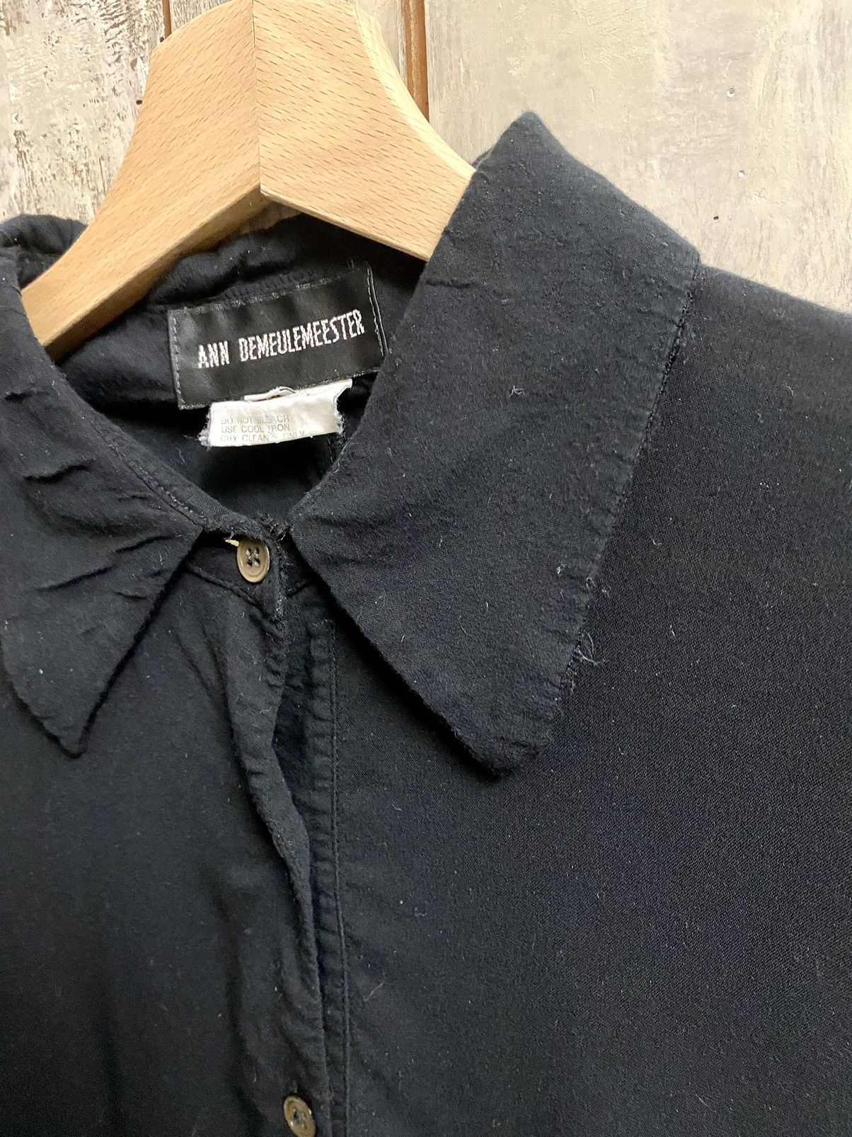 Ann Demeulemeester Ann Demeulemeester black vintage rayonne draped dress 36 Size XS / US 0-2 / IT 36-38 - 5 Thumbnail