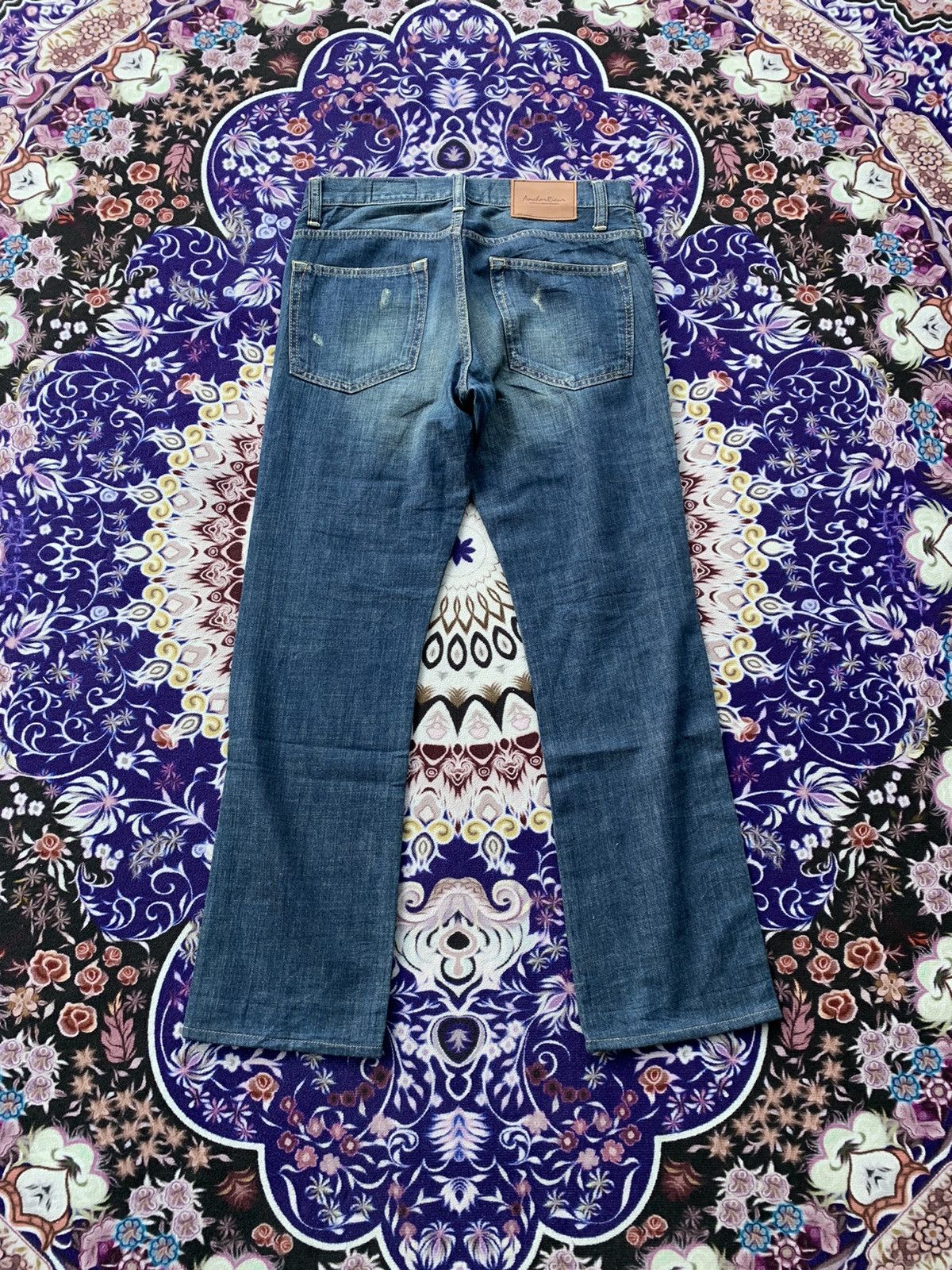 Japanese Brand Anchor Rieur Distressed Denim Size US 32 / EU 48 - 6 Thumbnail
