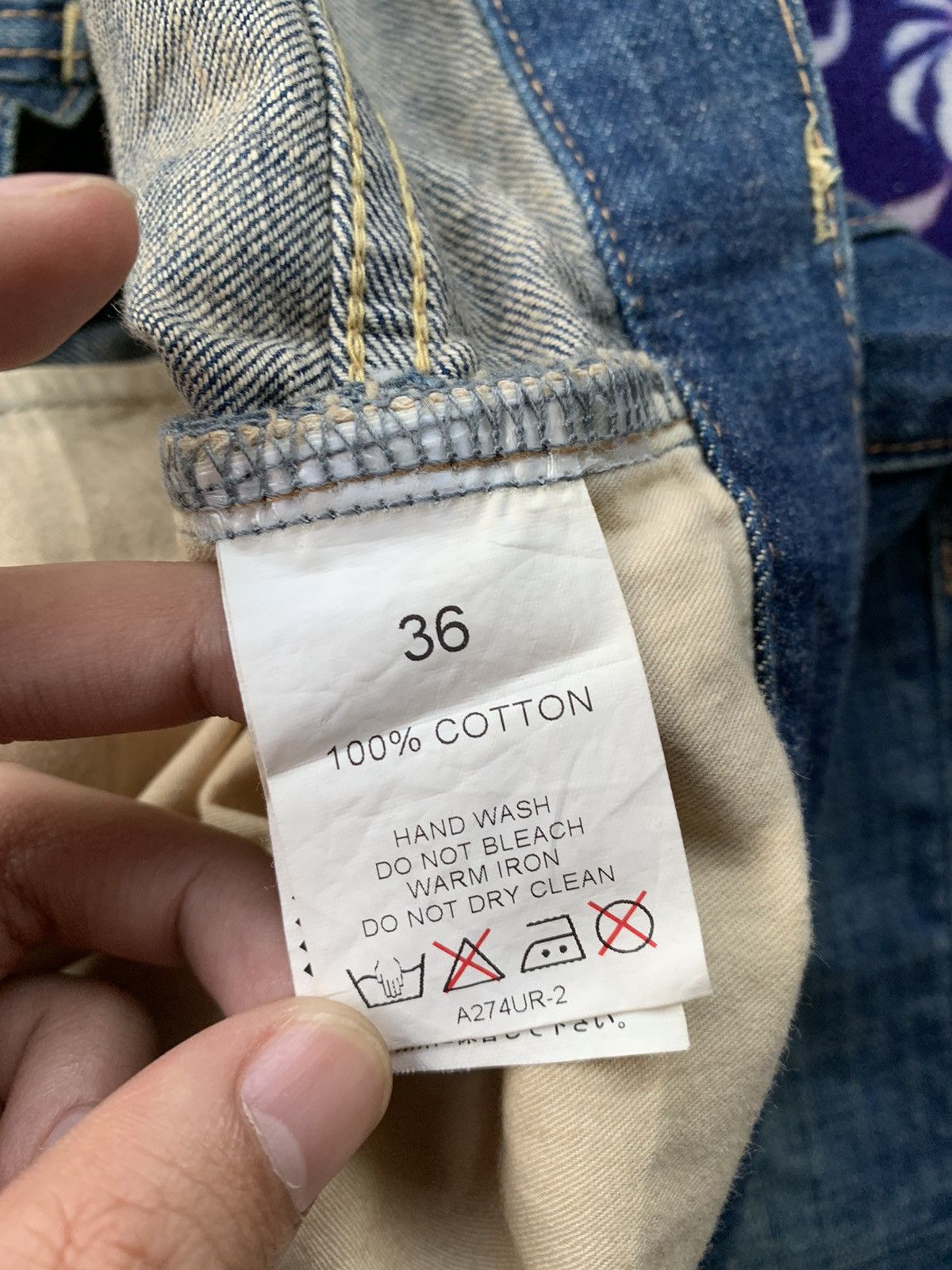 Japanese Brand Anchor Rieur Distressed Denim Size US 32 / EU 48 - 5 Thumbnail