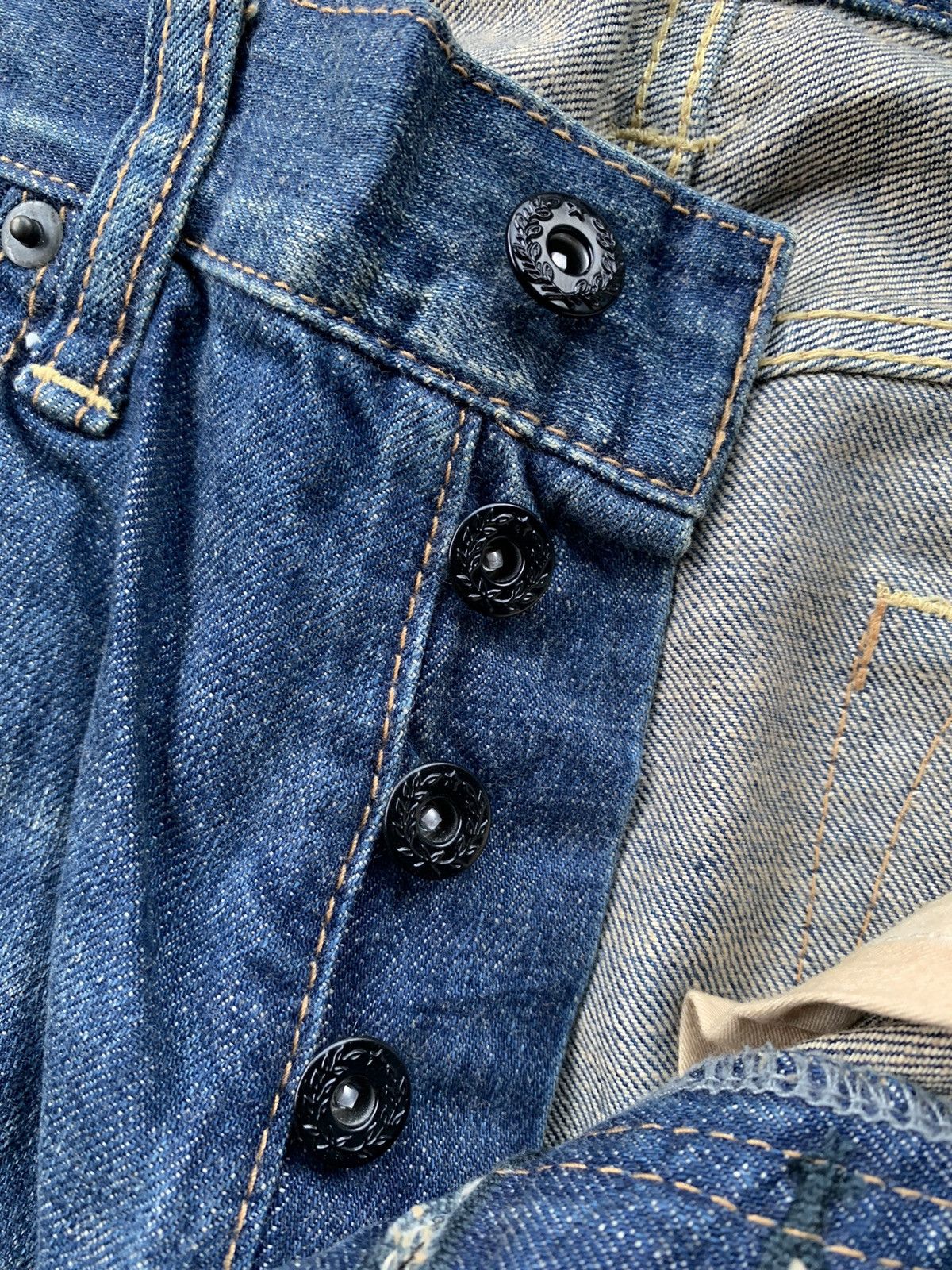 Japanese Brand Anchor Rieur Distressed Denim Size US 32 / EU 48 - 3 Thumbnail