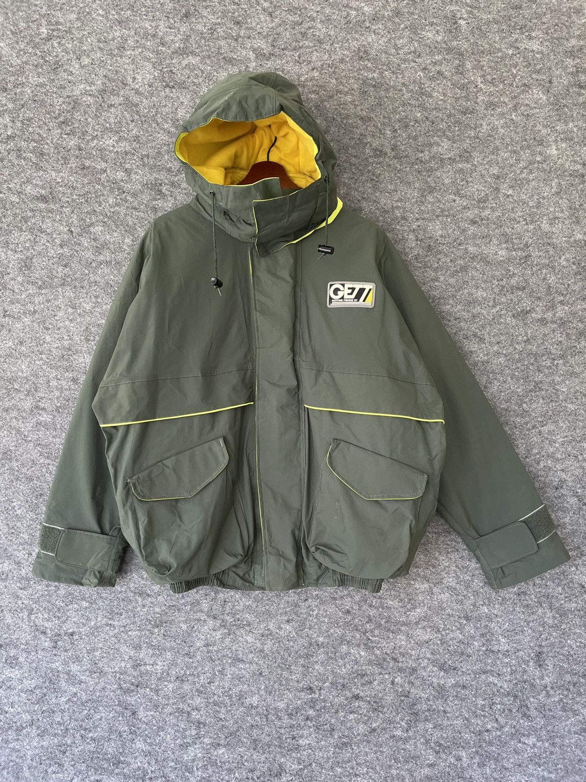 image of Chaos Fishing Club x Vintage Gett Fishing Jacket in Army Green, Men's (Size XL)