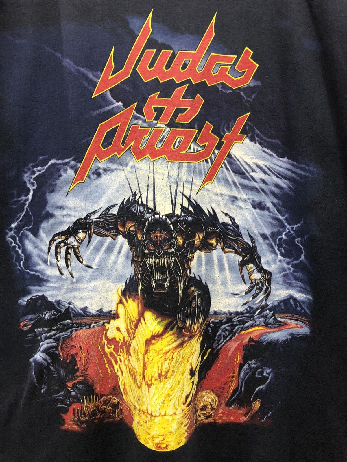 Band Tees × Rock Band × Vintage Vintage 90s JUDAS PRIEST World 