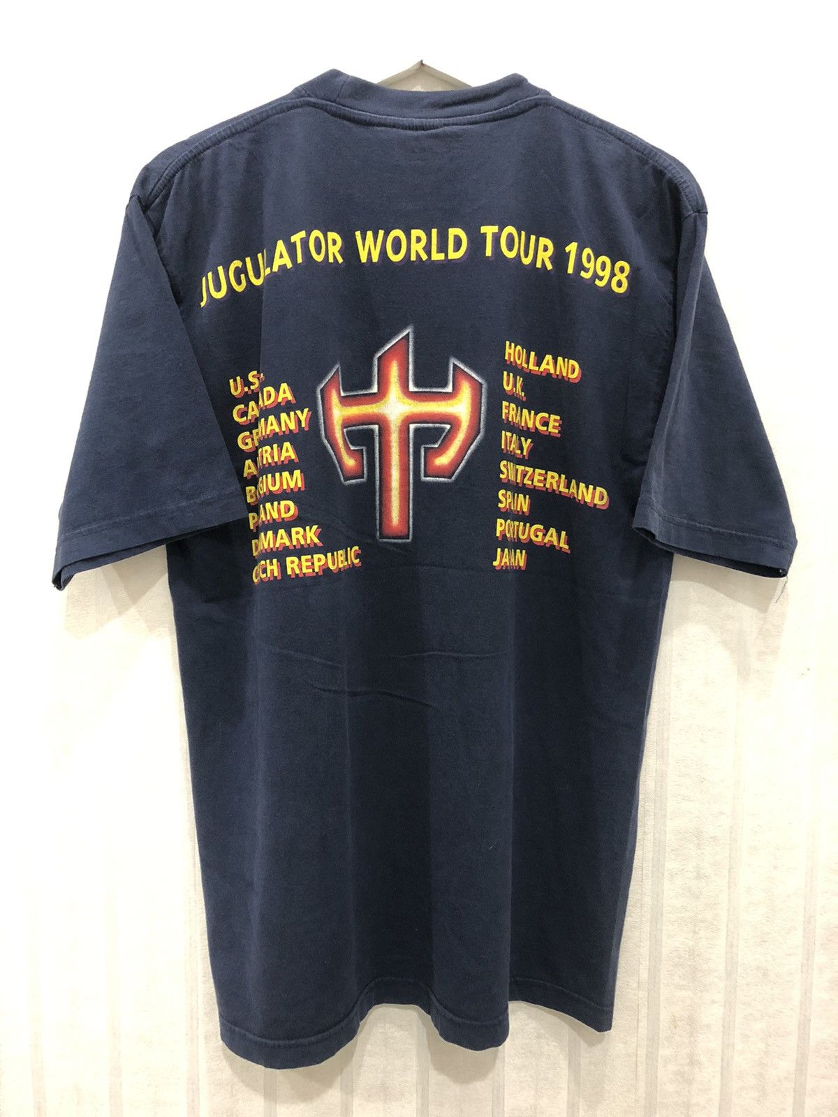 Band Tees × Vintage Vintage 90s JUDAS PRIEST World Tour Band T shirt Size US L / EU 52-54 / 3 - 3 Thumbnail