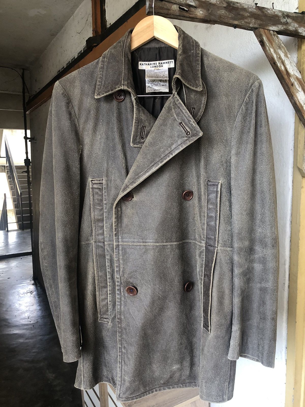 If Six Was Nine Vintage Katharine Hamnett London Distressed Leather Jacket Size US M / EU 48-50 / 2 - 20 Thumbnail