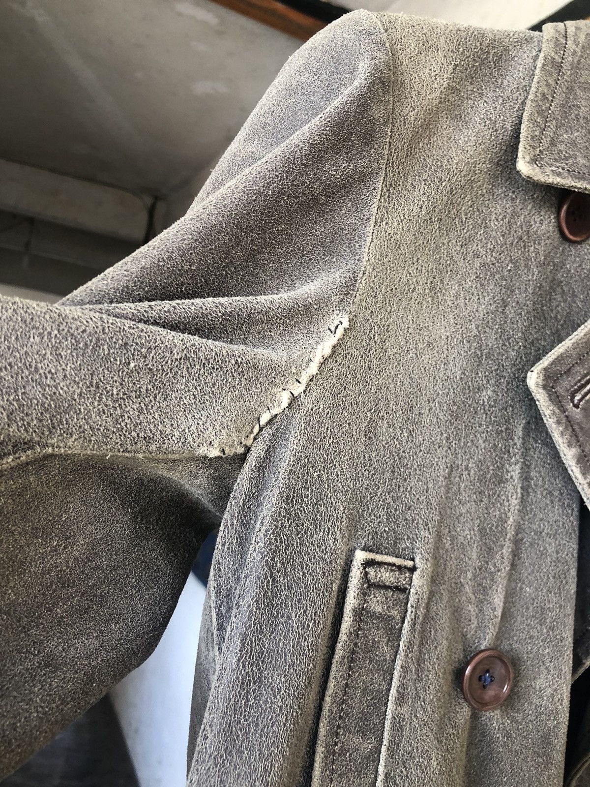 If Six Was Nine Vintage Katharine Hamnett London Distressed Leather Jacket Size US M / EU 48-50 / 2 - 17 Thumbnail