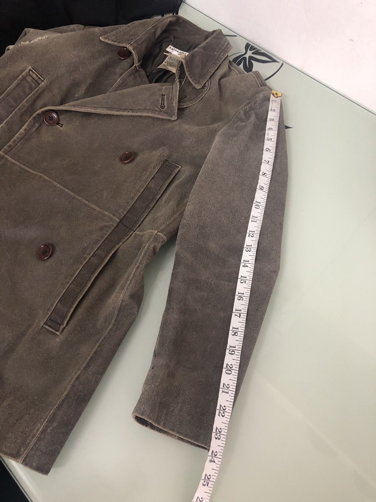 If Six Was Nine Vintage Katharine Hamnett London Distressed Leather Jacket Size US M / EU 48-50 / 2 - 25 Thumbnail