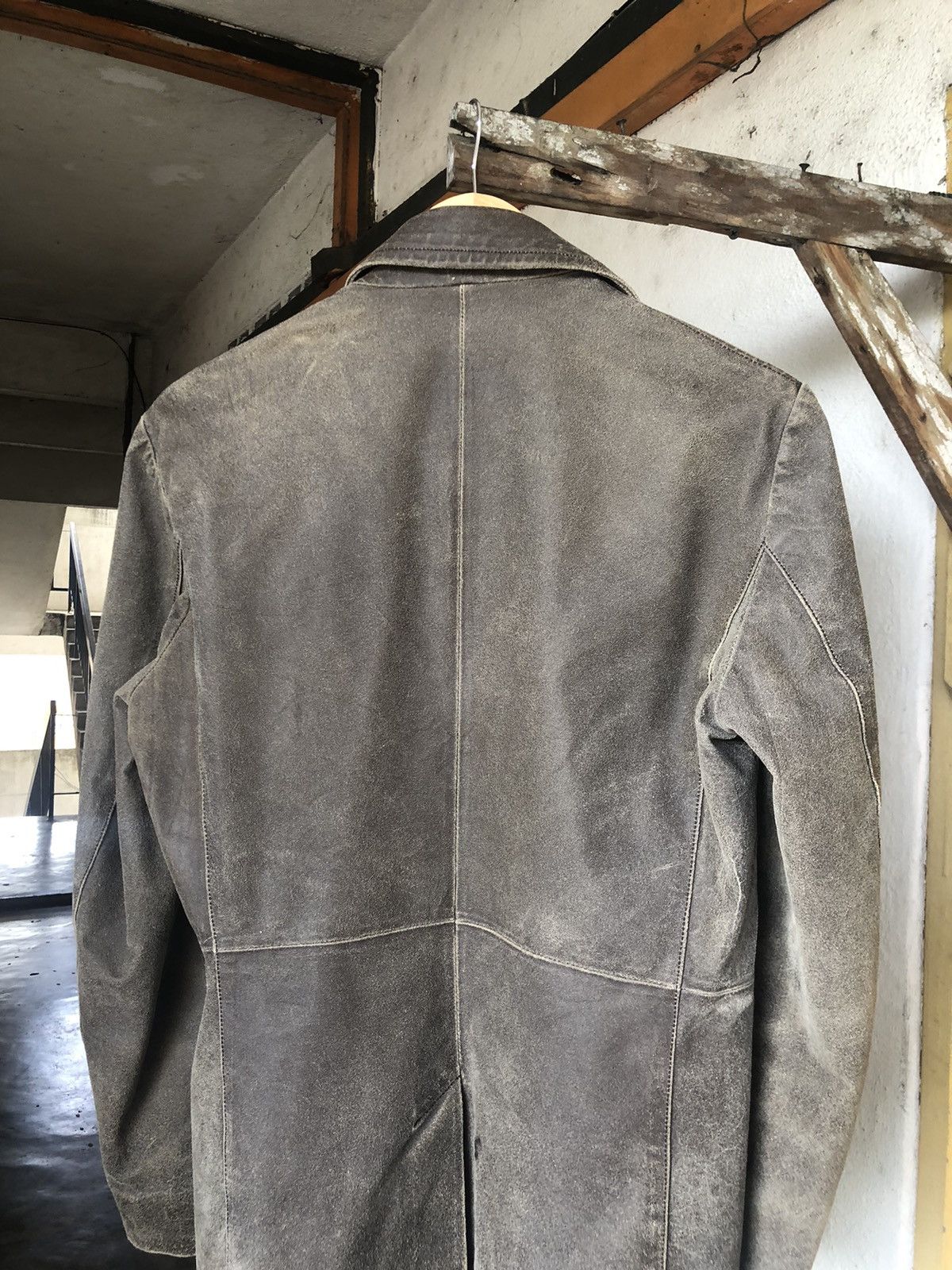 If Six Was Nine Vintage Katharine Hamnett London Distressed Leather Jacket Size US M / EU 48-50 / 2 - 16 Thumbnail