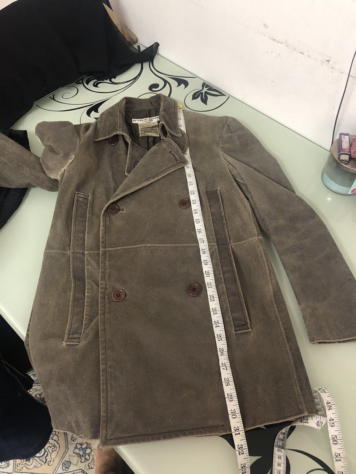 If Six Was Nine Vintage Katharine Hamnett London Distressed Leather Jacket Size US M / EU 48-50 / 2 - 24 Thumbnail