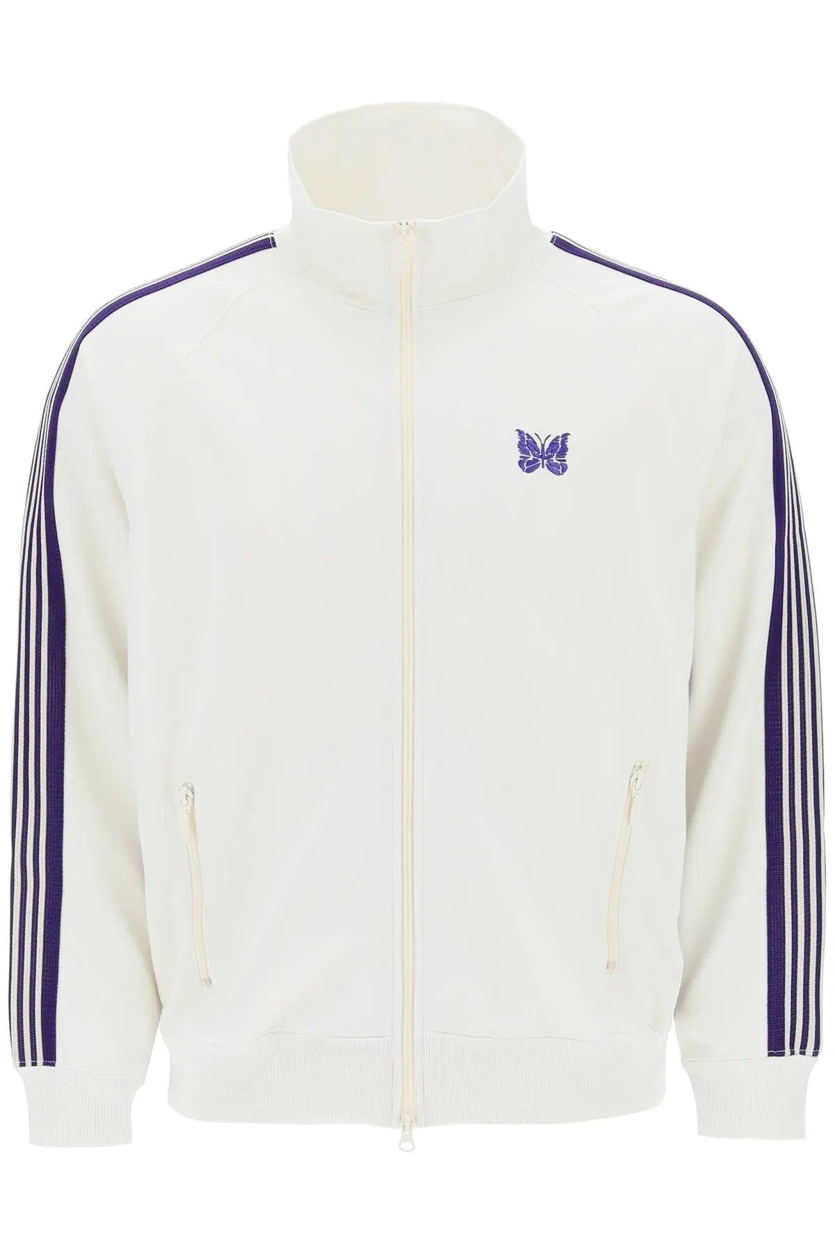 image of Needles Ss23 Logo Track Jacket in White, Men's (Size Medium)