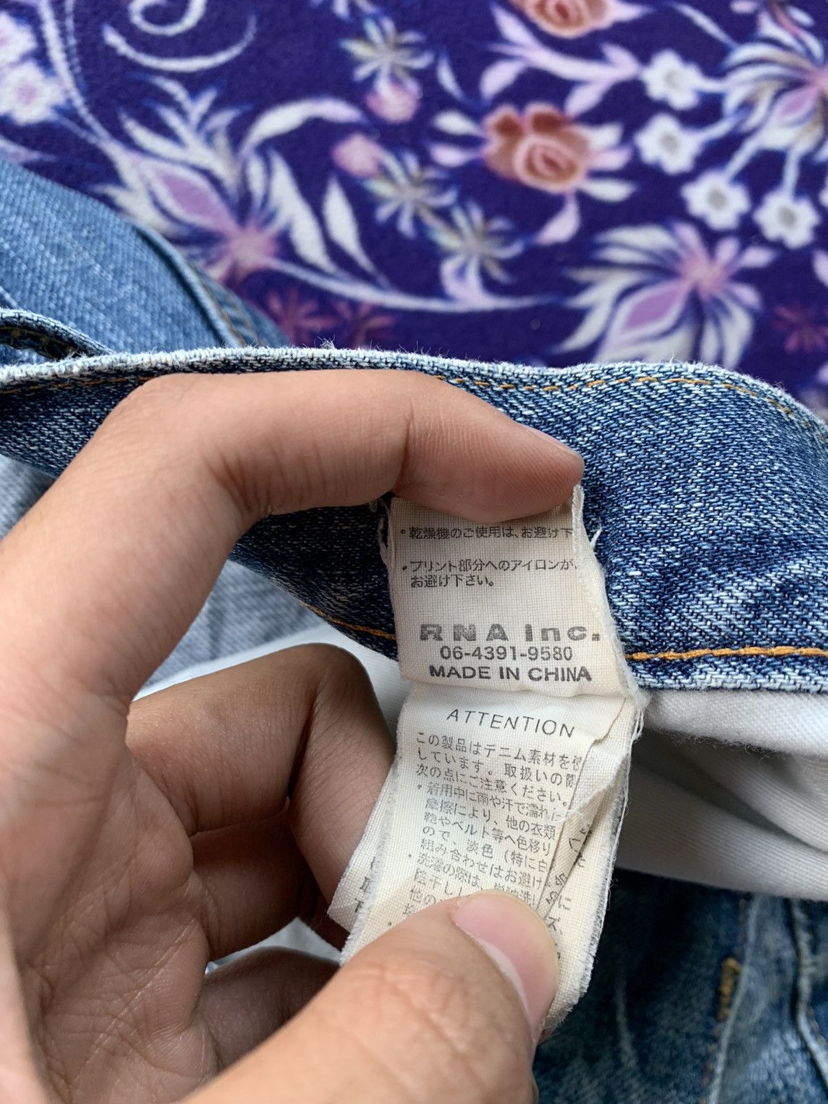 If Six Was Nine Rare RNA Narrow Distresed Denim Size US 34 / EU 50 - 5 Thumbnail