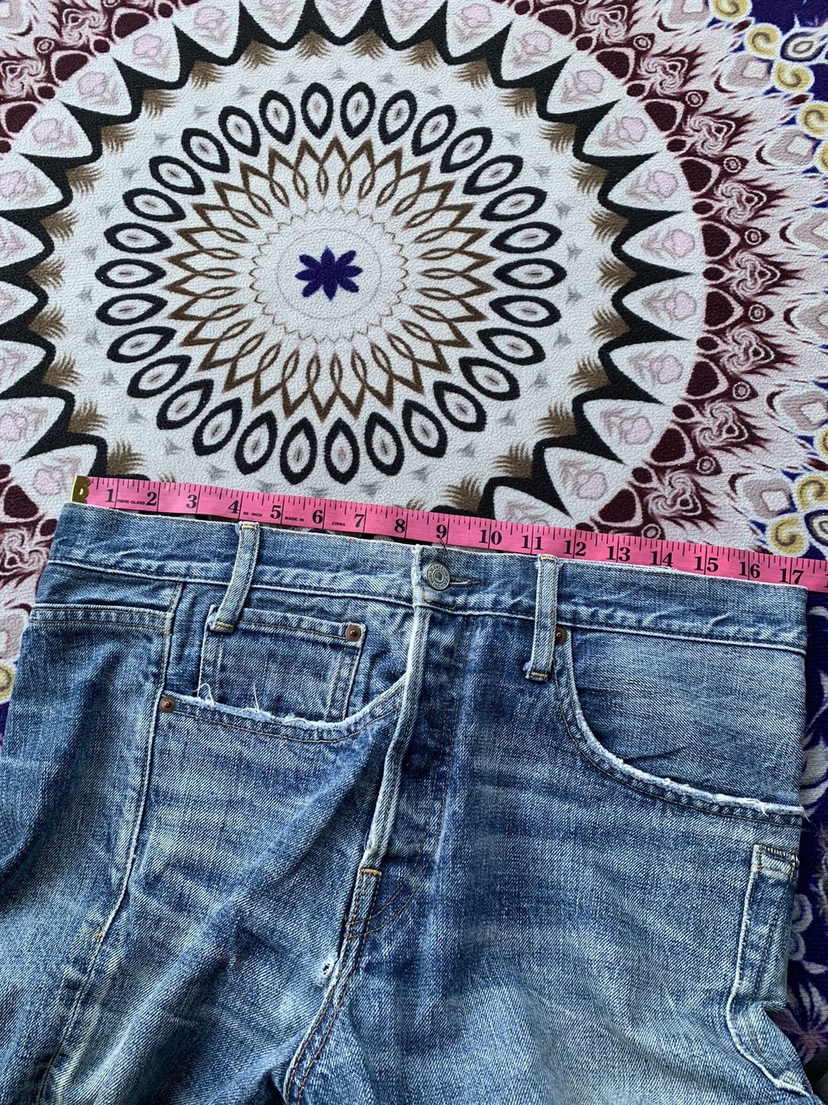 If Six Was Nine Rare RNA Narrow Distresed Denim Size US 34 / EU 50 - 9 Thumbnail