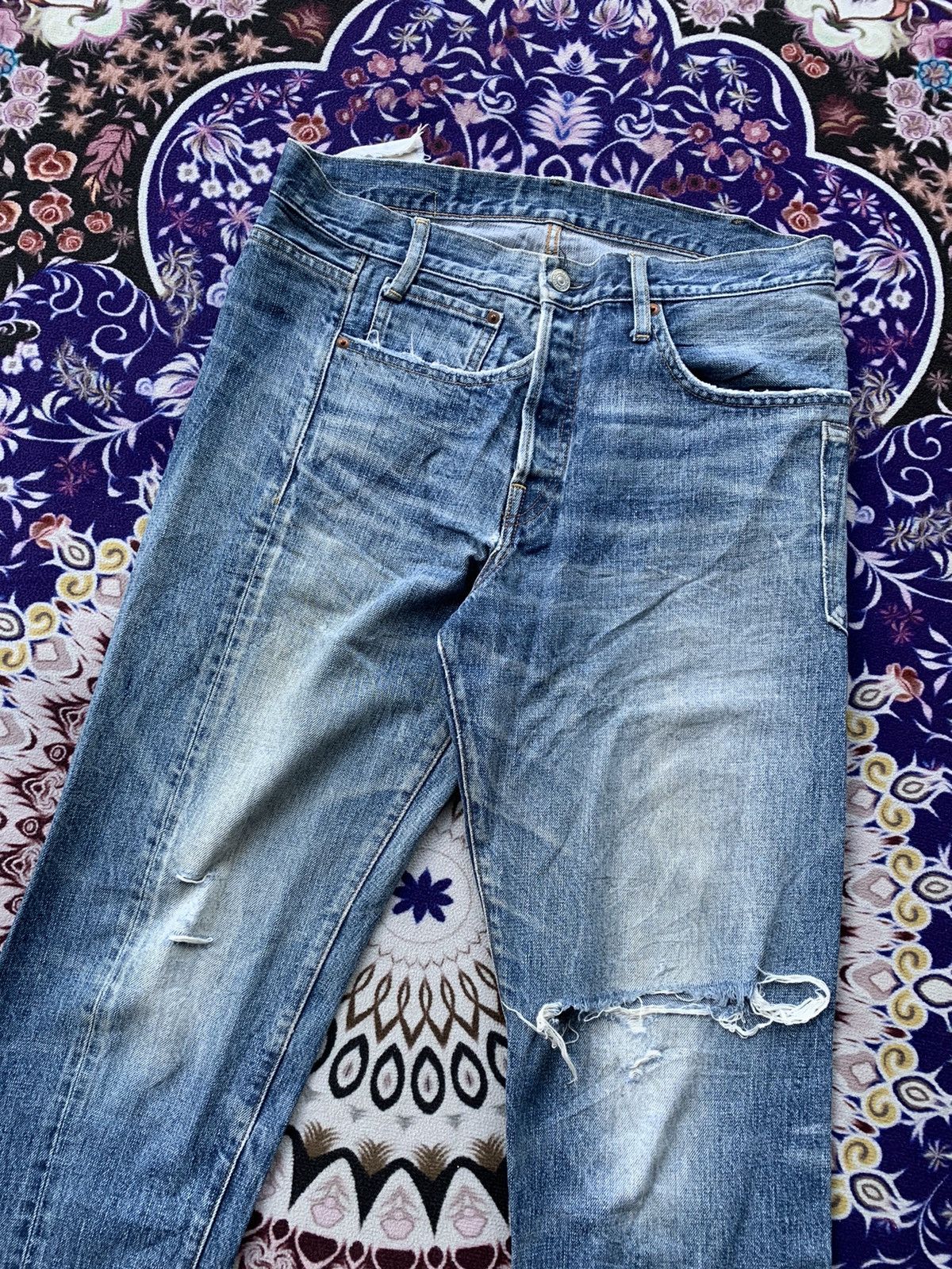 If Six Was Nine Rare RNA Narrow Distresed Denim Size US 34 / EU 50 - 2 Thumbnail