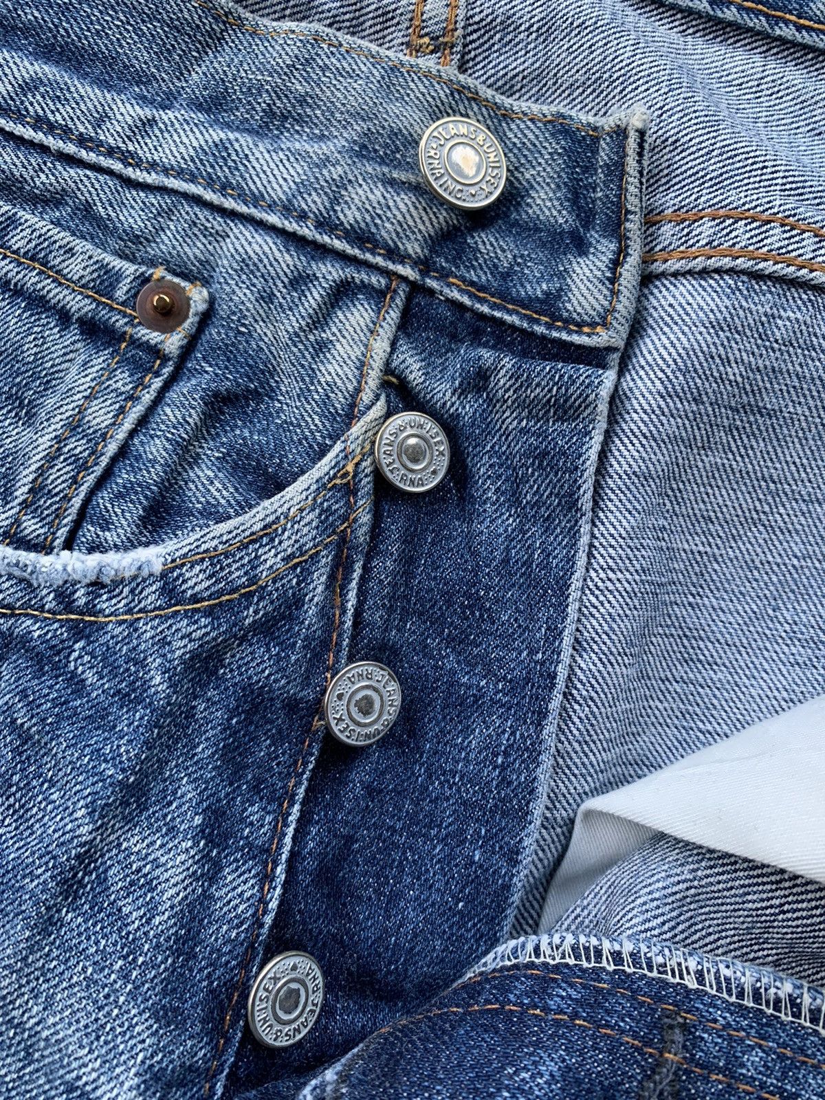 If Six Was Nine Rare RNA Narrow Distresed Denim Size US 34 / EU 50 - 3 Thumbnail