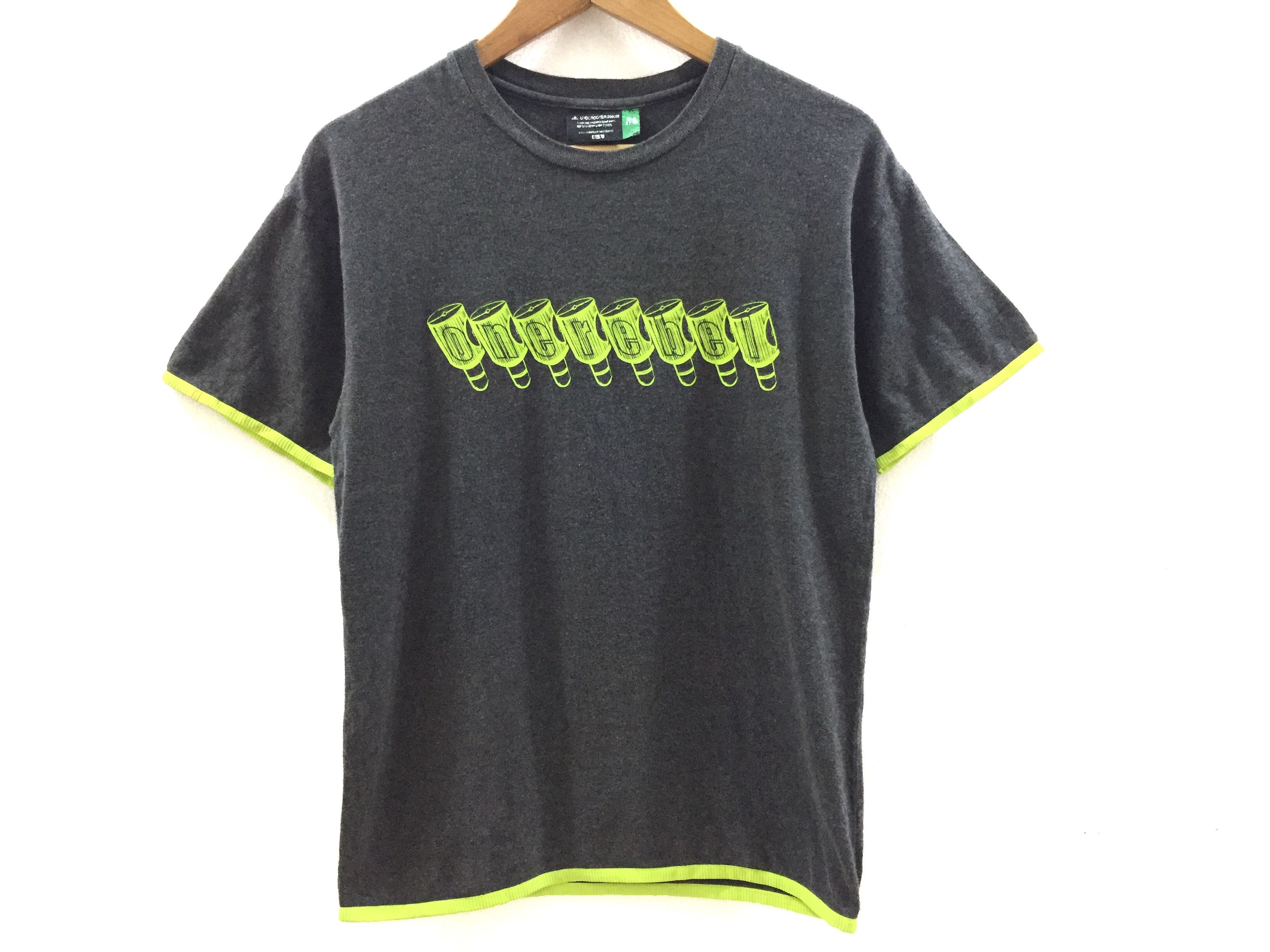 Undercover SS00 ONEREBEL green neon ring tee Size US M / EU 48-50 / 2 - 2 Thumbnail