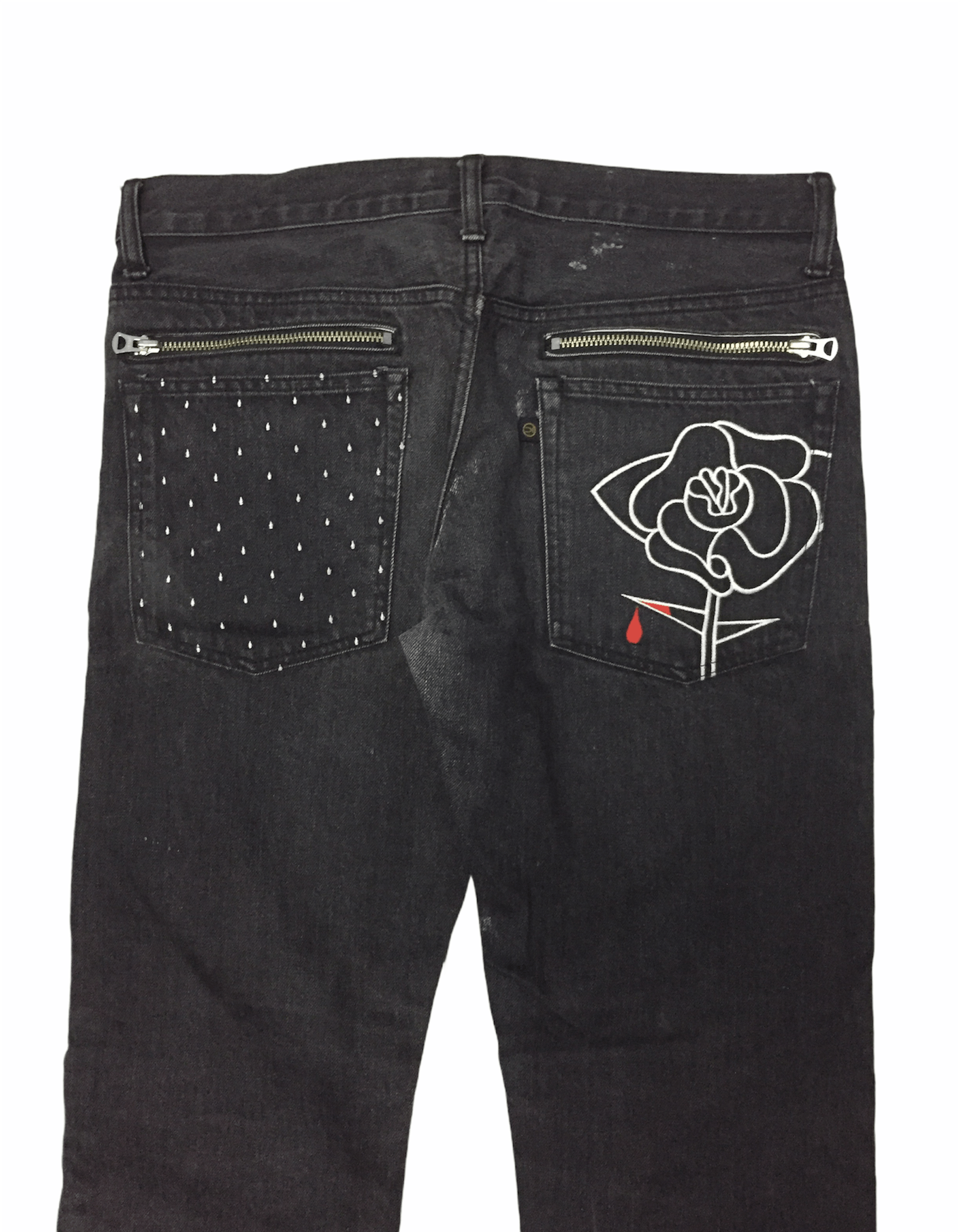Undercover Undercover SS07 Purple Faded „ Chaos “ Zip Denim