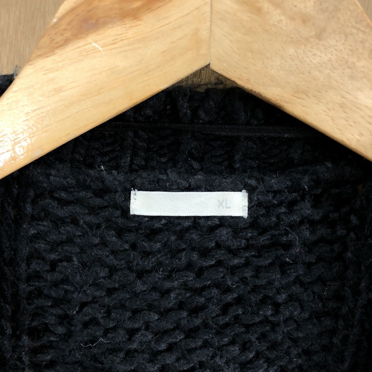 Aran Isles Knitwear Japan Gu Black Cardigan Knitwear #028 Size US XL / EU 56 / 4 - 5 Thumbnail