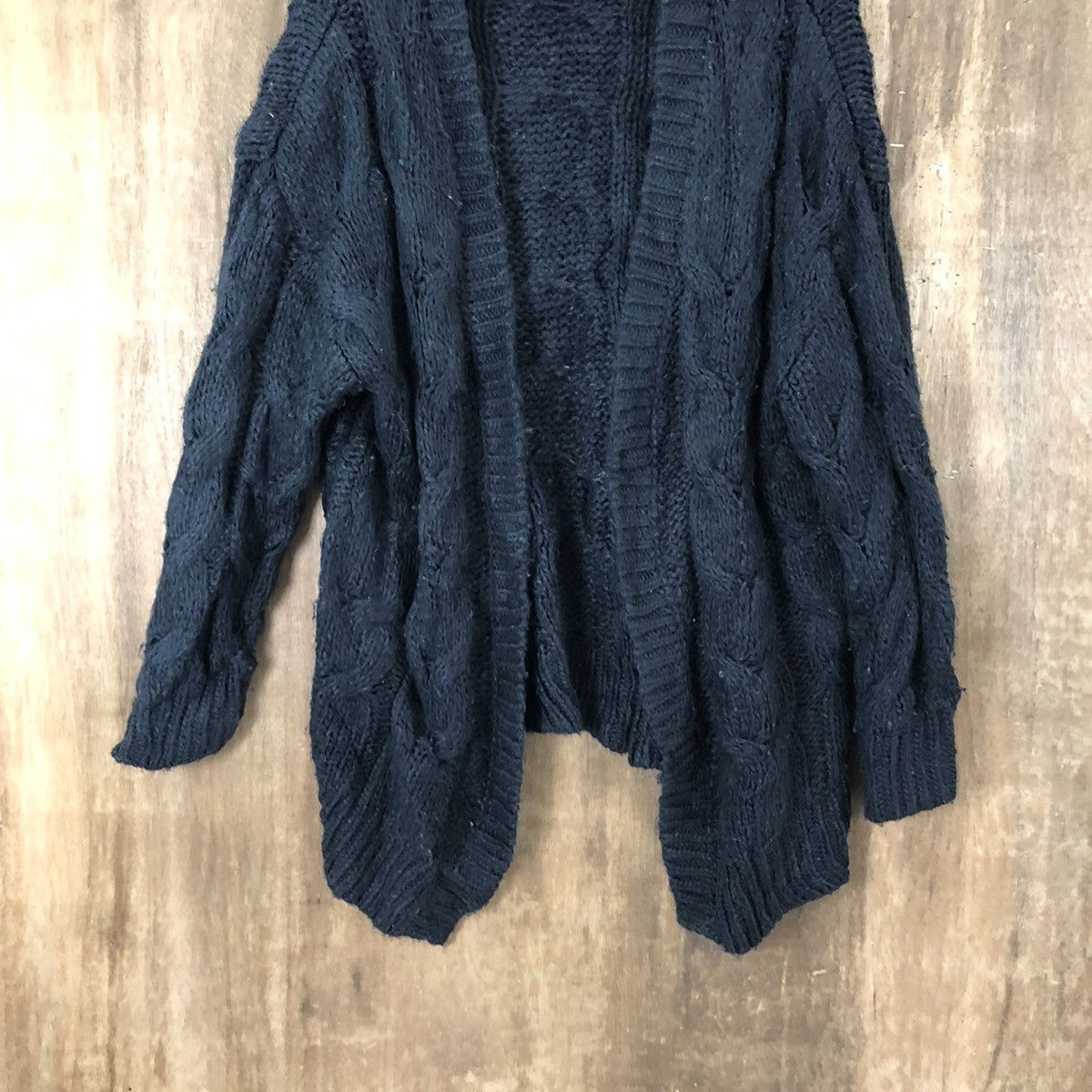 Aran Isles Knitwear Japan Gu Black Cardigan Knitwear #028 Size US XL / EU 56 / 4 - 3 Thumbnail