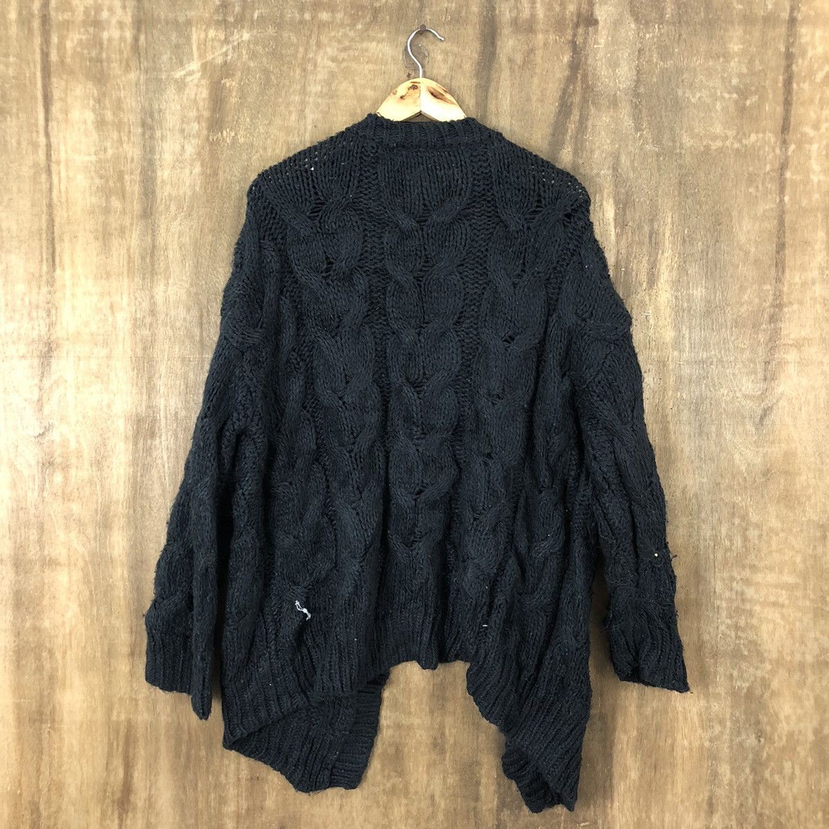 Aran Isles Knitwear Japan Gu Black Cardigan Knitwear #028 Size US XL / EU 56 / 4 - 7 Thumbnail