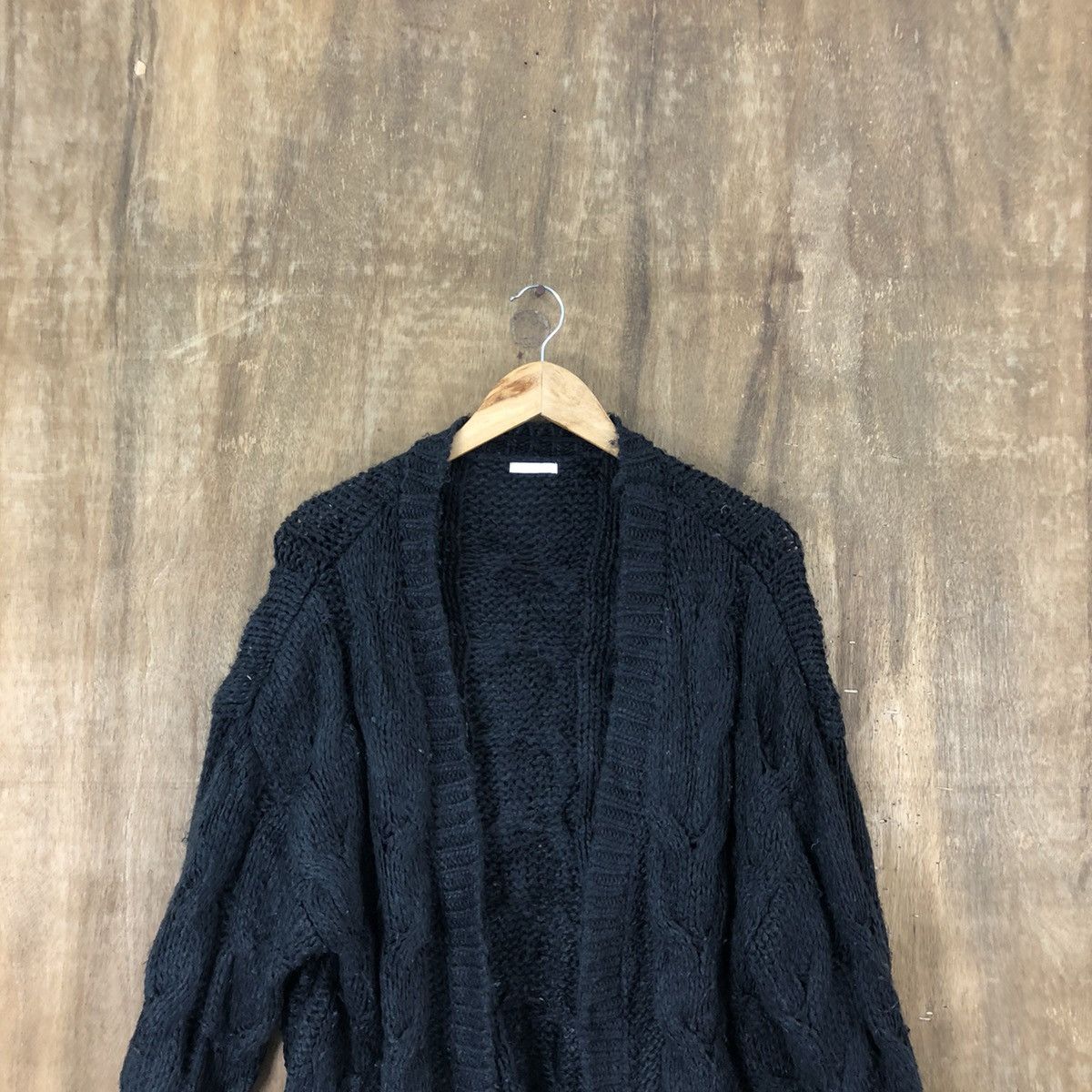 Aran Isles Knitwear Japan Gu Black Cardigan Knitwear #028 Size US XL / EU 56 / 4 - 2 Thumbnail