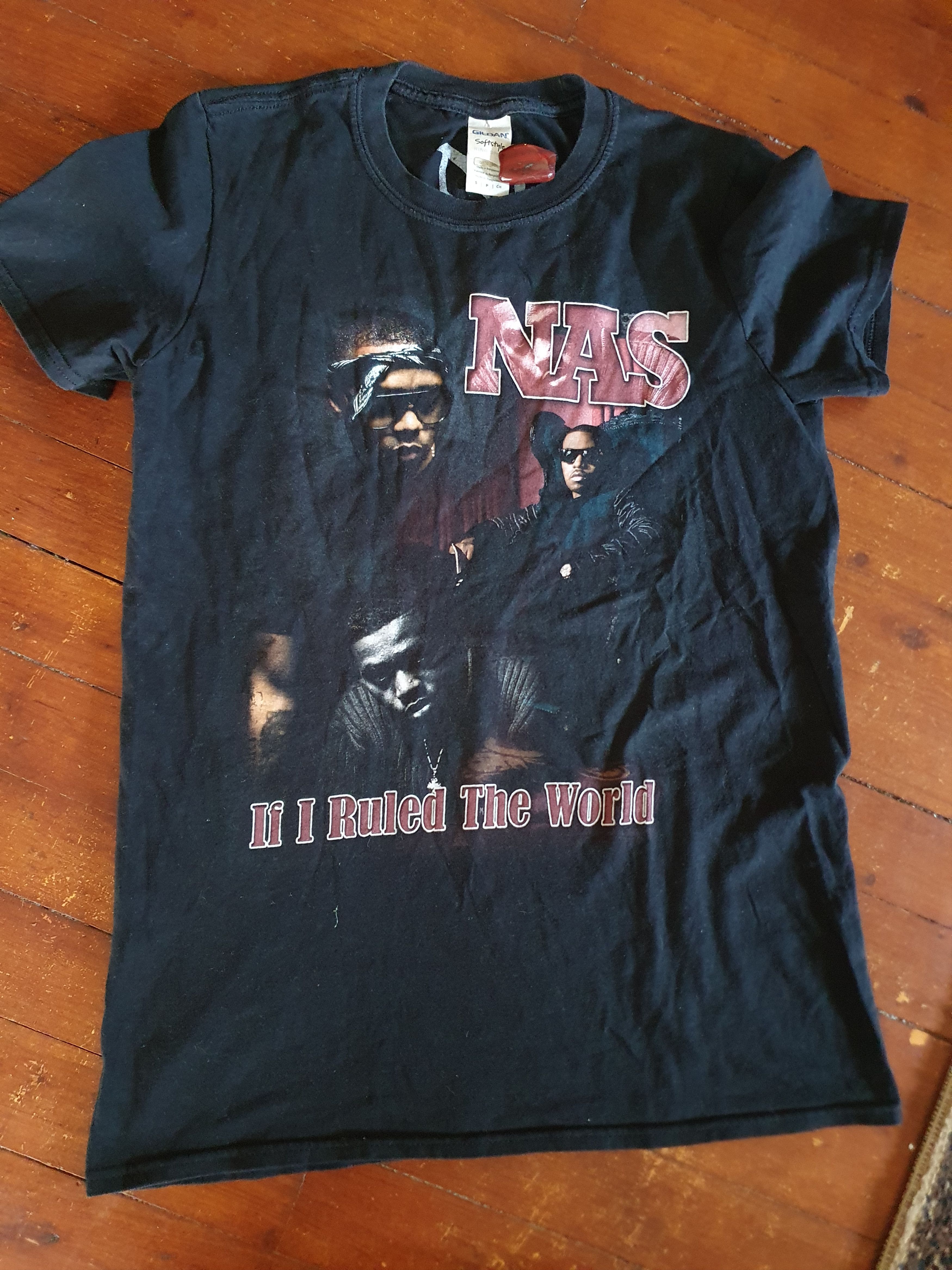 Nas × Rap Tees NAS If I Rule The World Rap t-shirt sz S Size US S / EU 44-46 / 1 - 2 Thumbnail