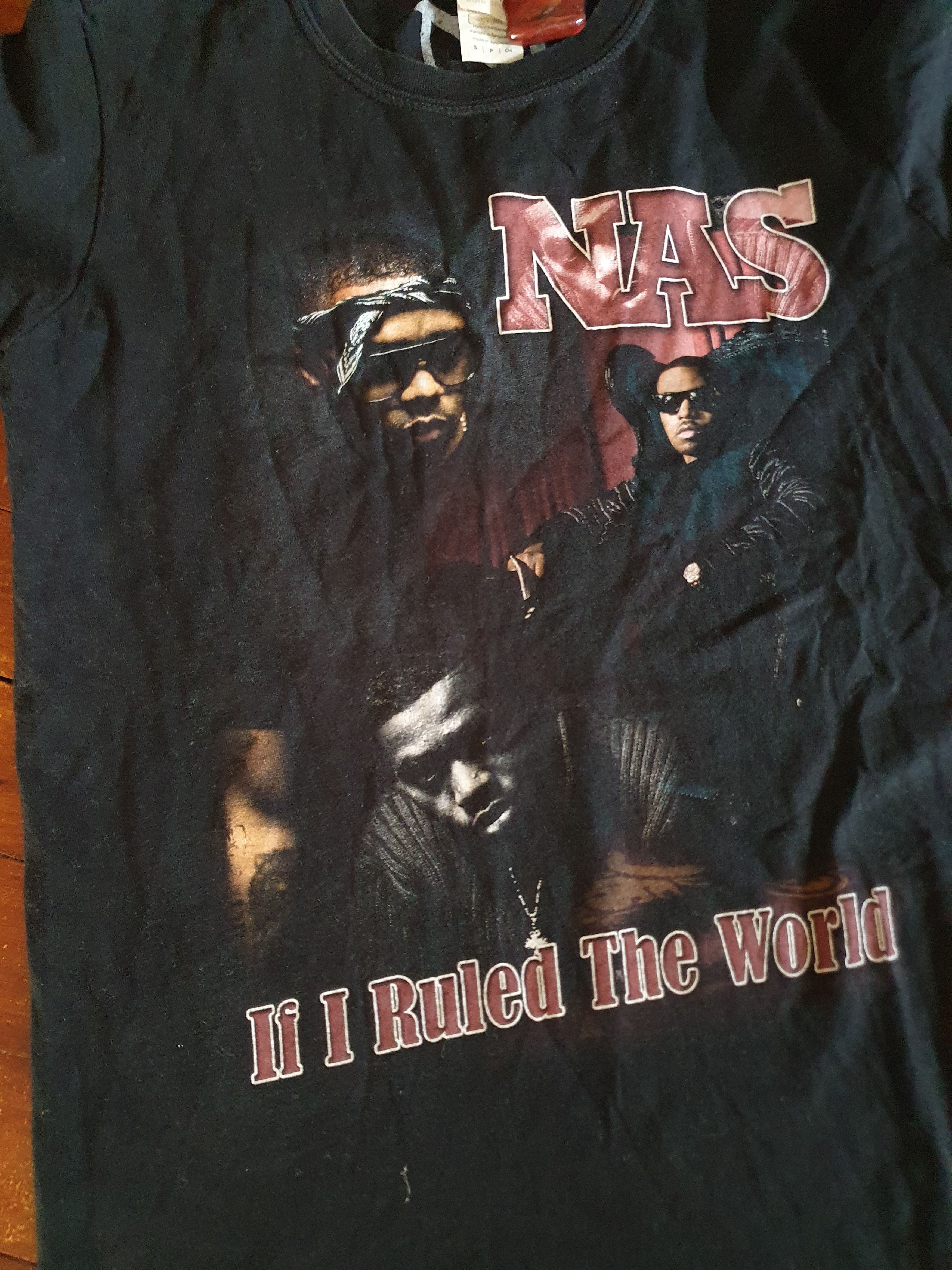 Nas × Rap Tees NAS If I Rule The World Rap t-shirt sz S Size US S / EU 44-46 / 1 - 3 Thumbnail