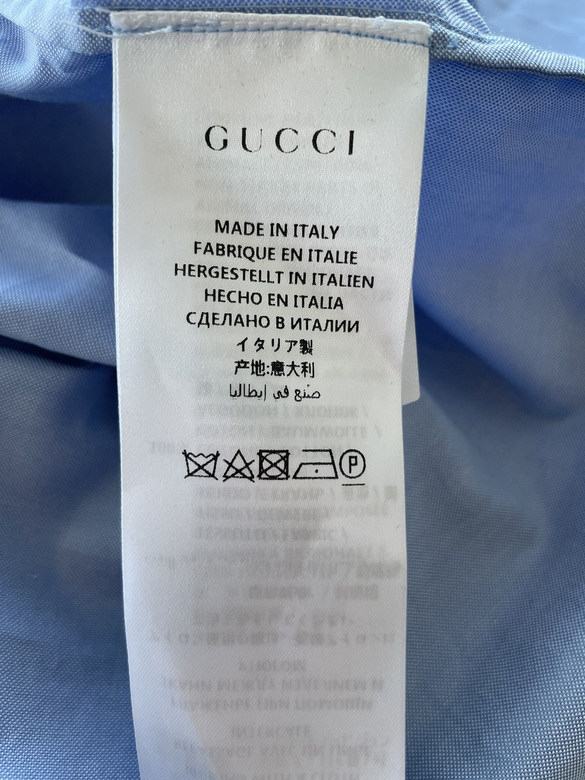 Gucci $1,800 Value Super Runway Rare Embroidery Oxford Shirt New Size US L / EU 52-54 / 3 - 19 Thumbnail