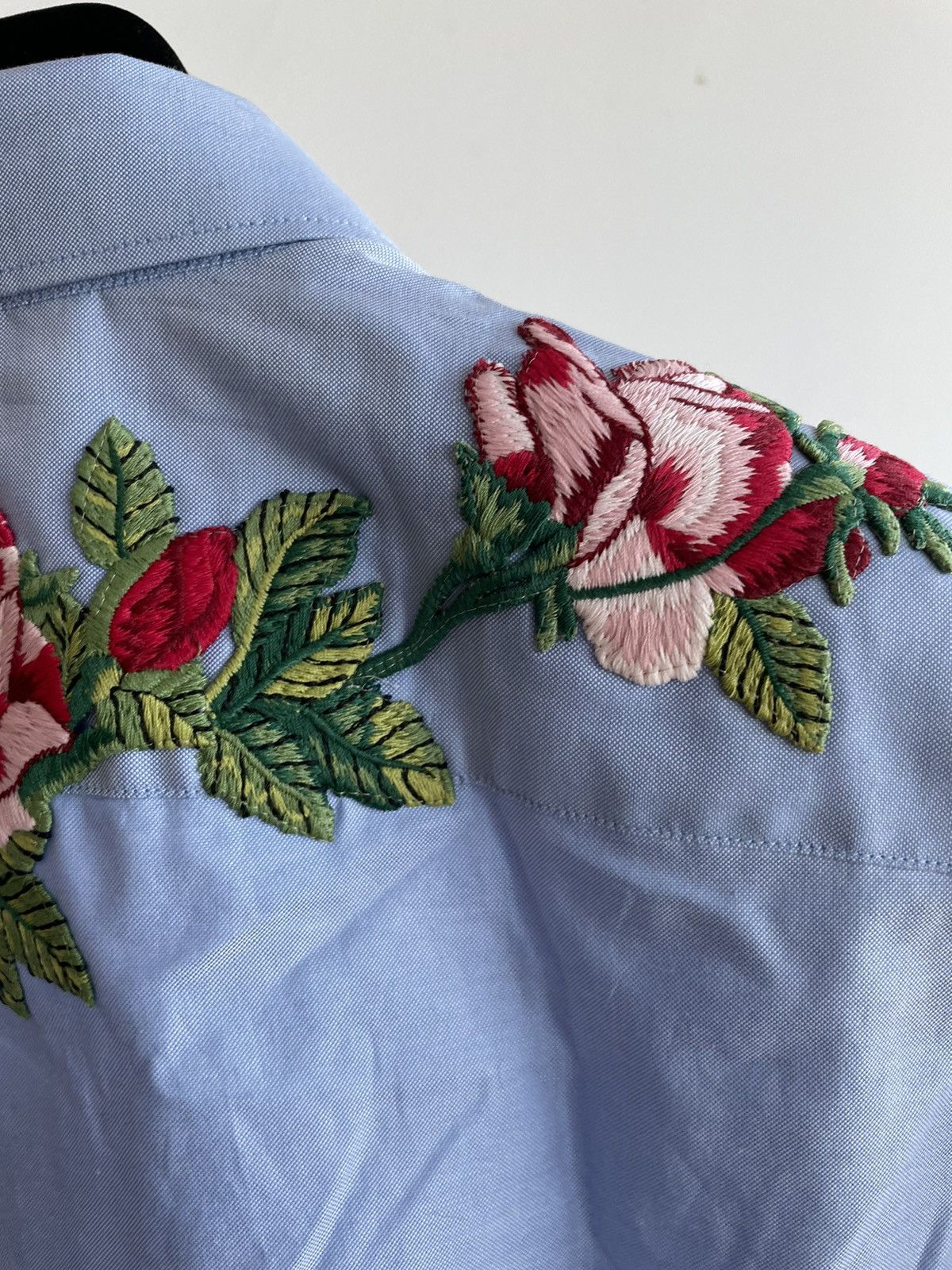Gucci $1,800 Value Super Runway Rare Embroidery Oxford Shirt New Size US L / EU 52-54 / 3 - 10 Thumbnail