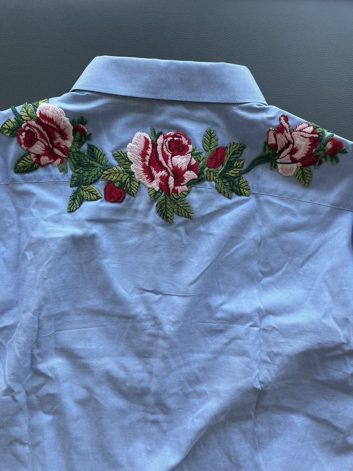 Gucci $1,800 Value Super Runway Rare Embroidery Oxford Shirt New Size US L / EU 52-54 / 3 - 9 Thumbnail